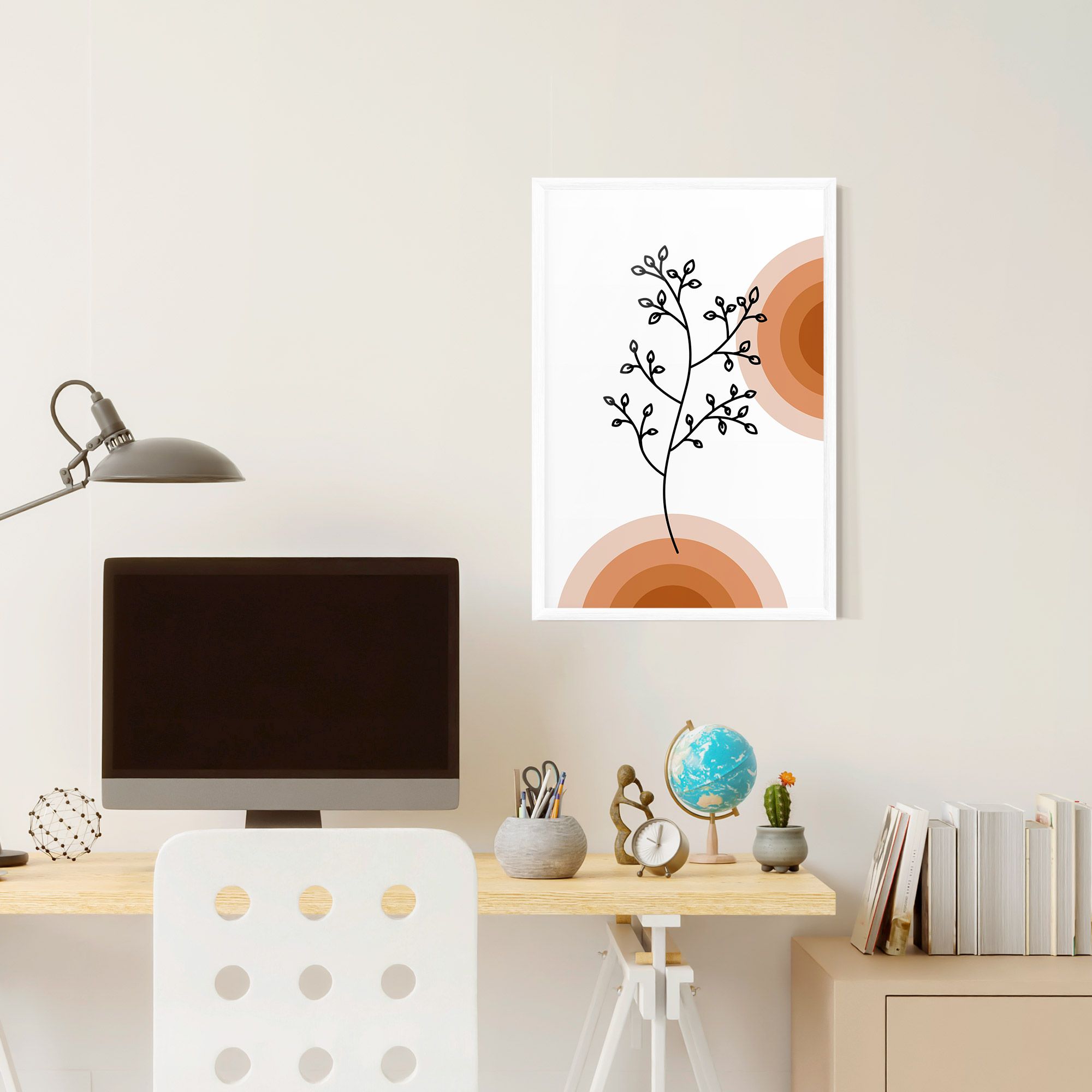 Plant Orange Circle mockup 6