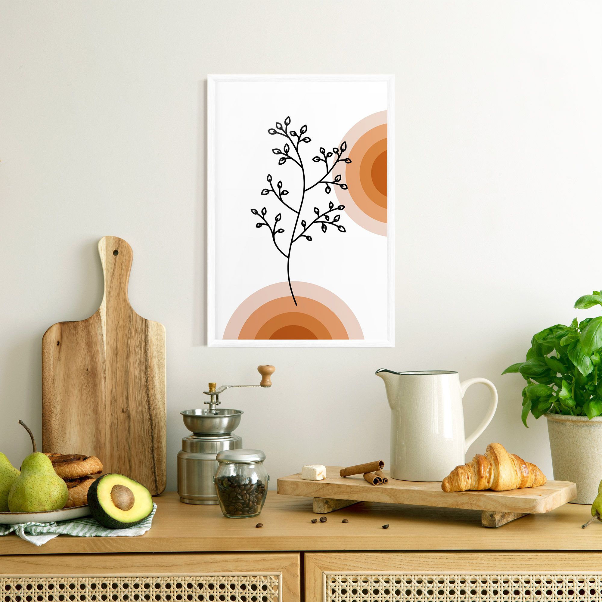 Plant Orange Circle mockup 8