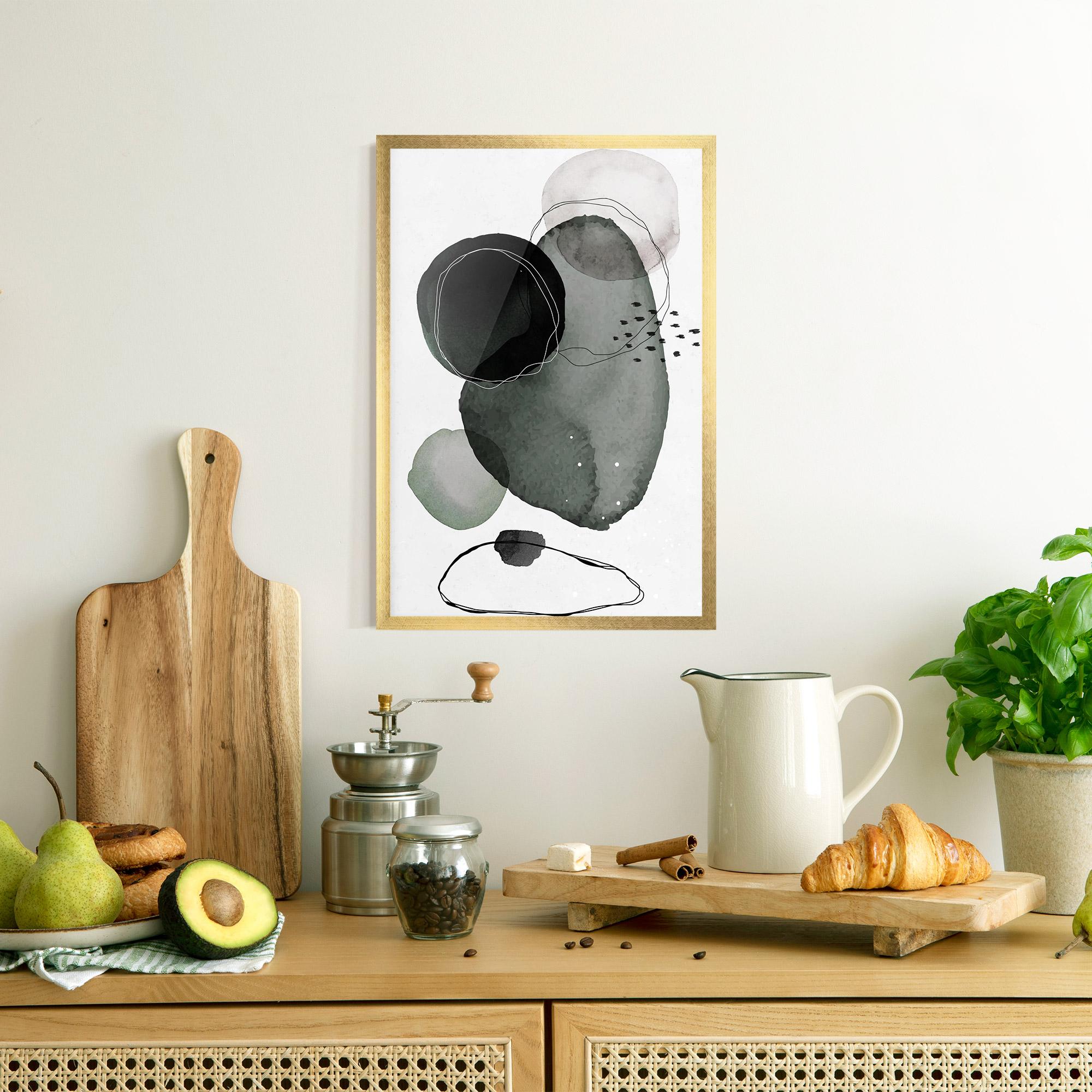 Рамкиран постер Green Watercolor mockup 8