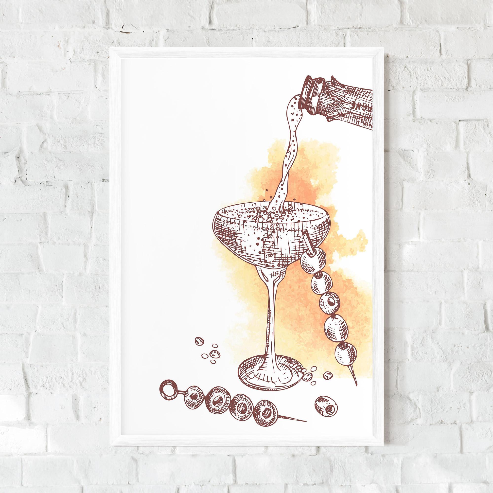 Рамкиран постер Cocktail mockup 0