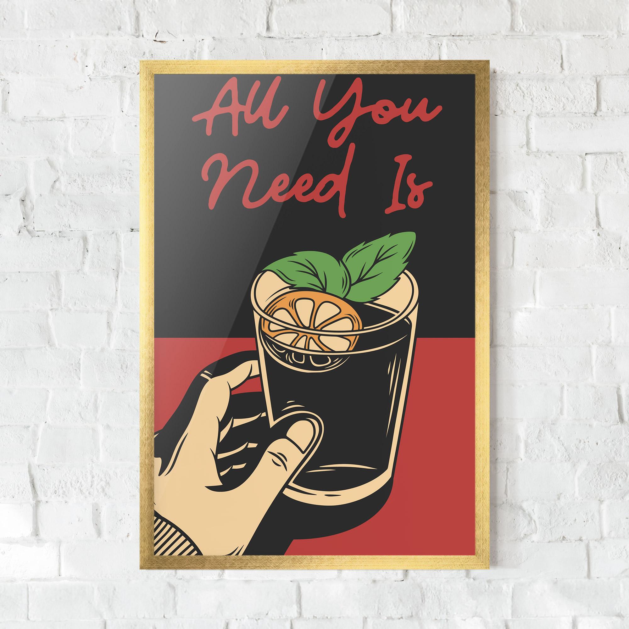 Рамкиран постер All U Need mockup 0