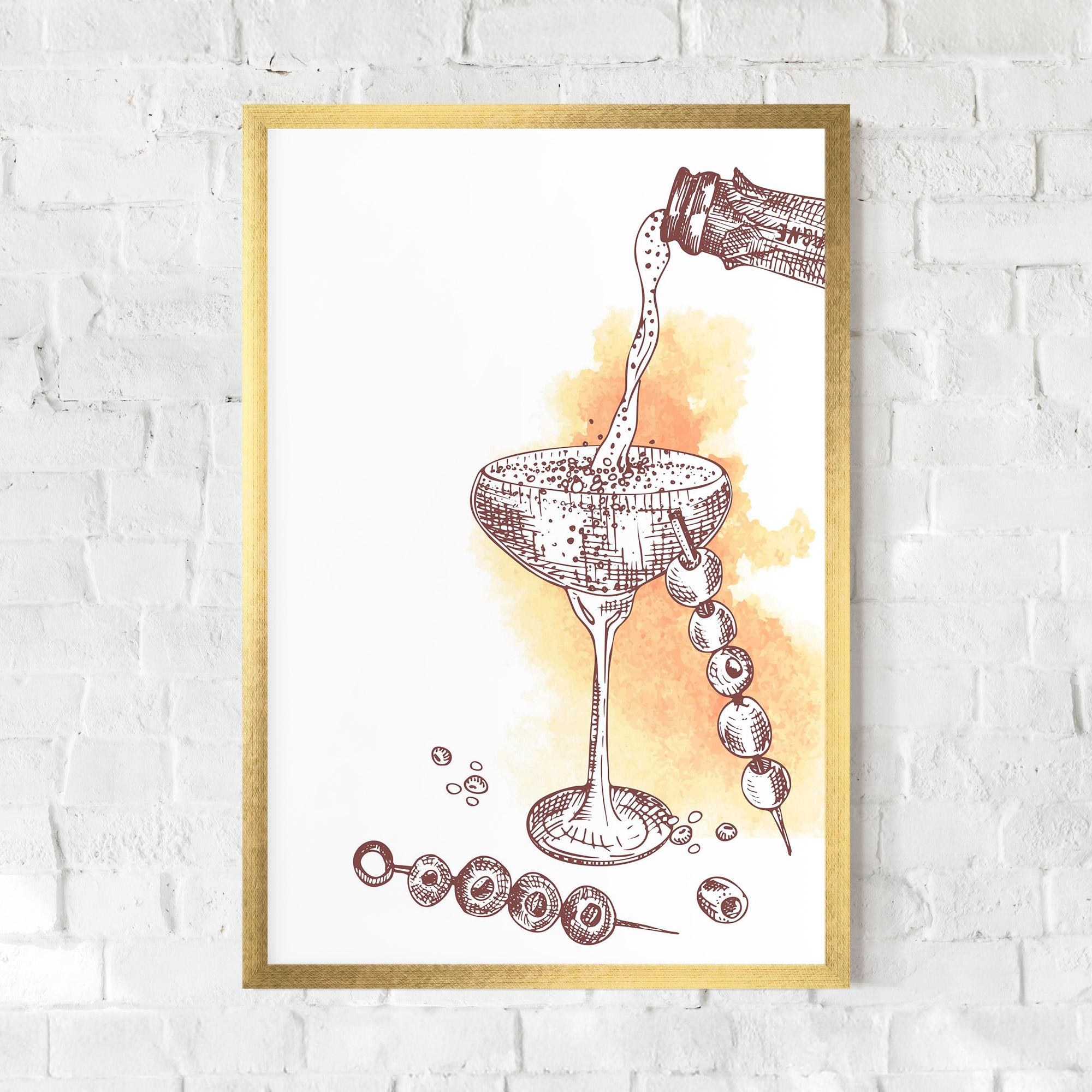 Рамкиран постер Cocktail mockup 0