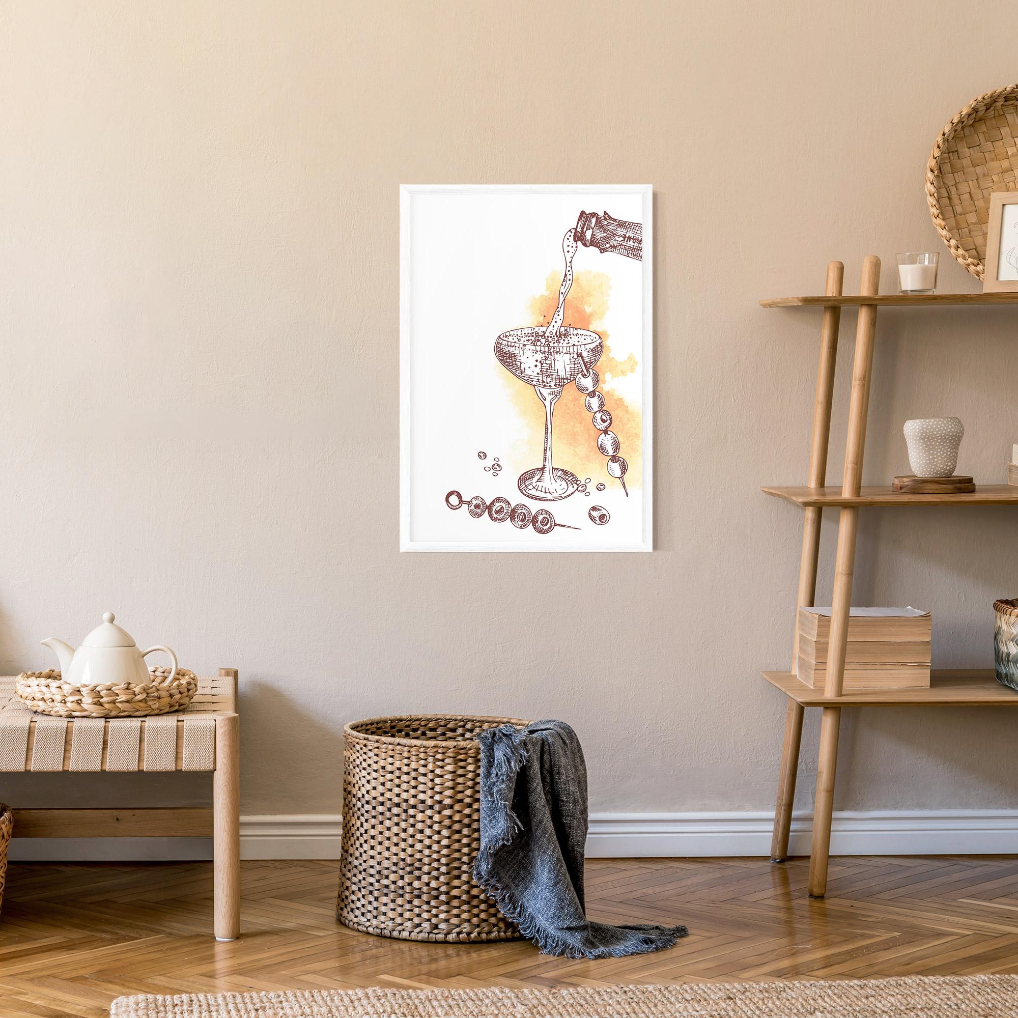 Рамкиран постер Cocktail mockup 9
