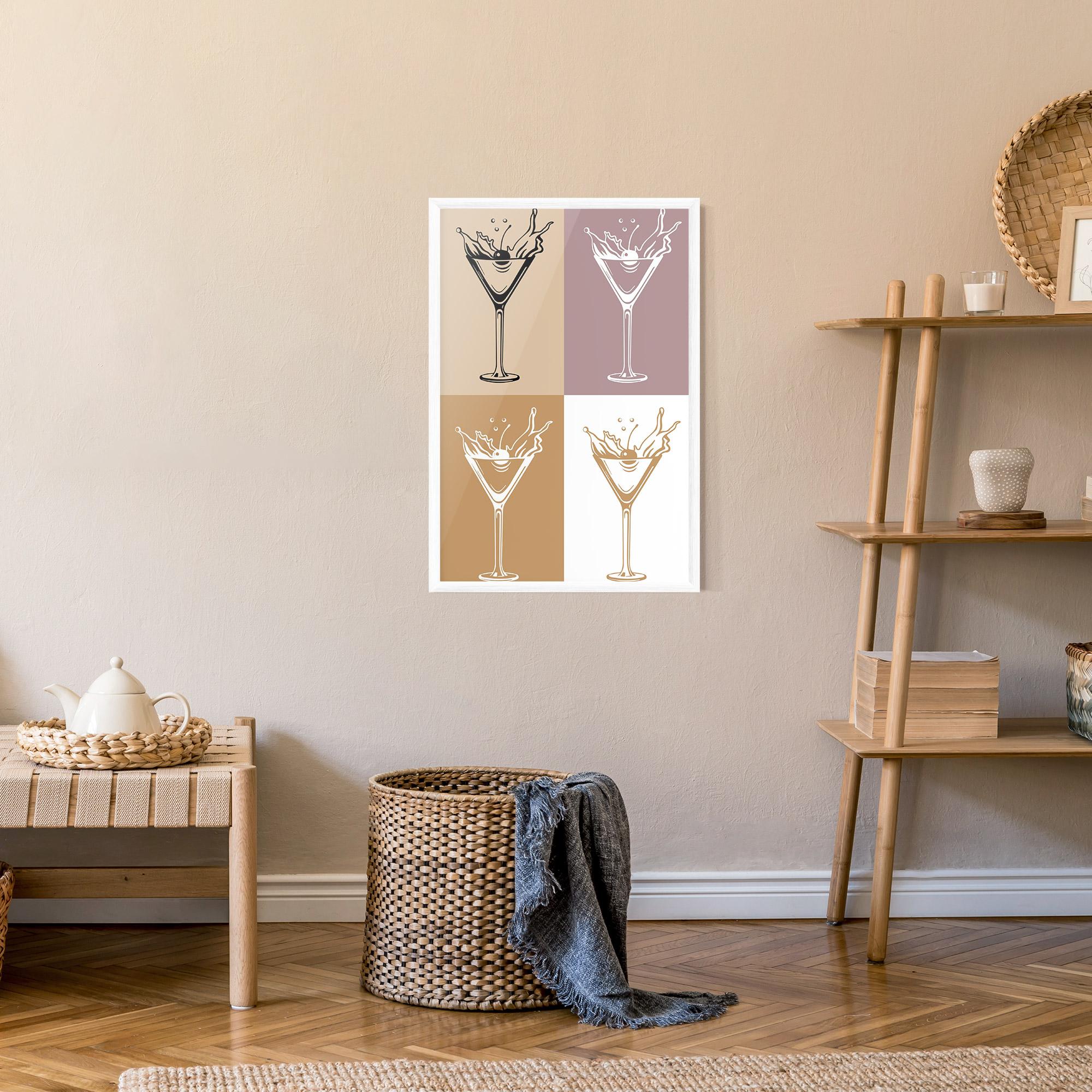 Рамкиран постер Drinks Mix mockup 9