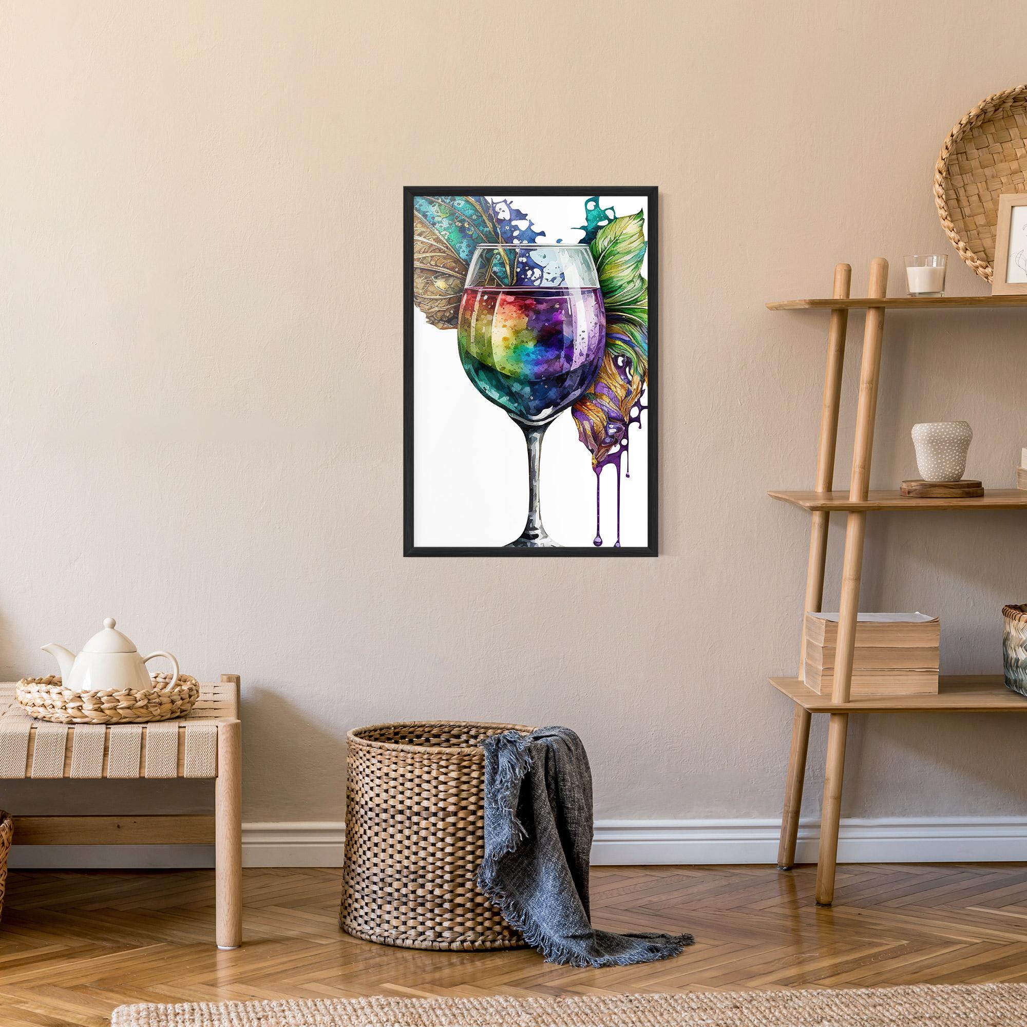 Рамкиран постер Colorful Drink mockup 9