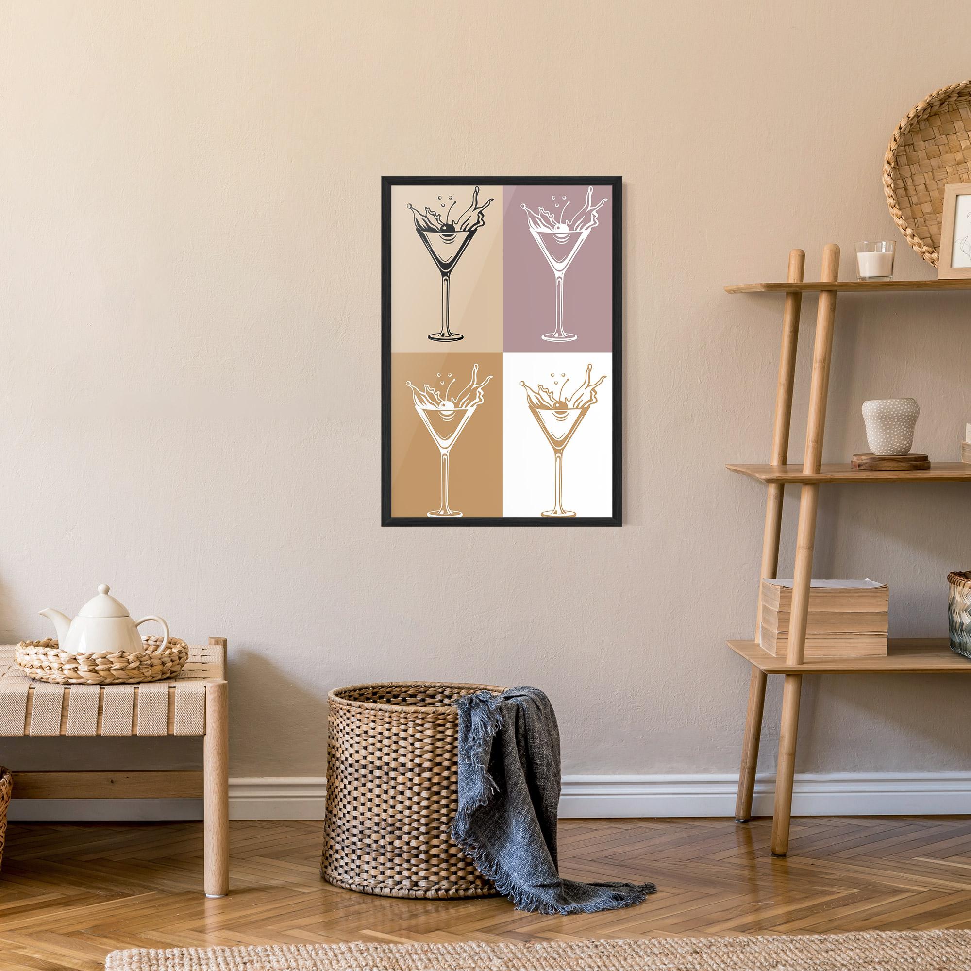 Рамкиран постер Drinks Mix mockup 9