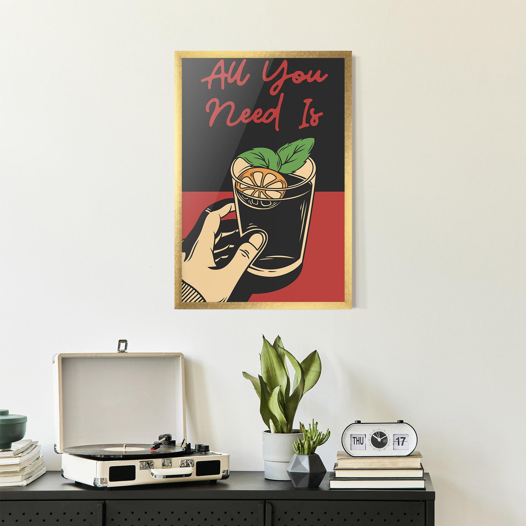 Рамкиран постер All U Need mockup 2