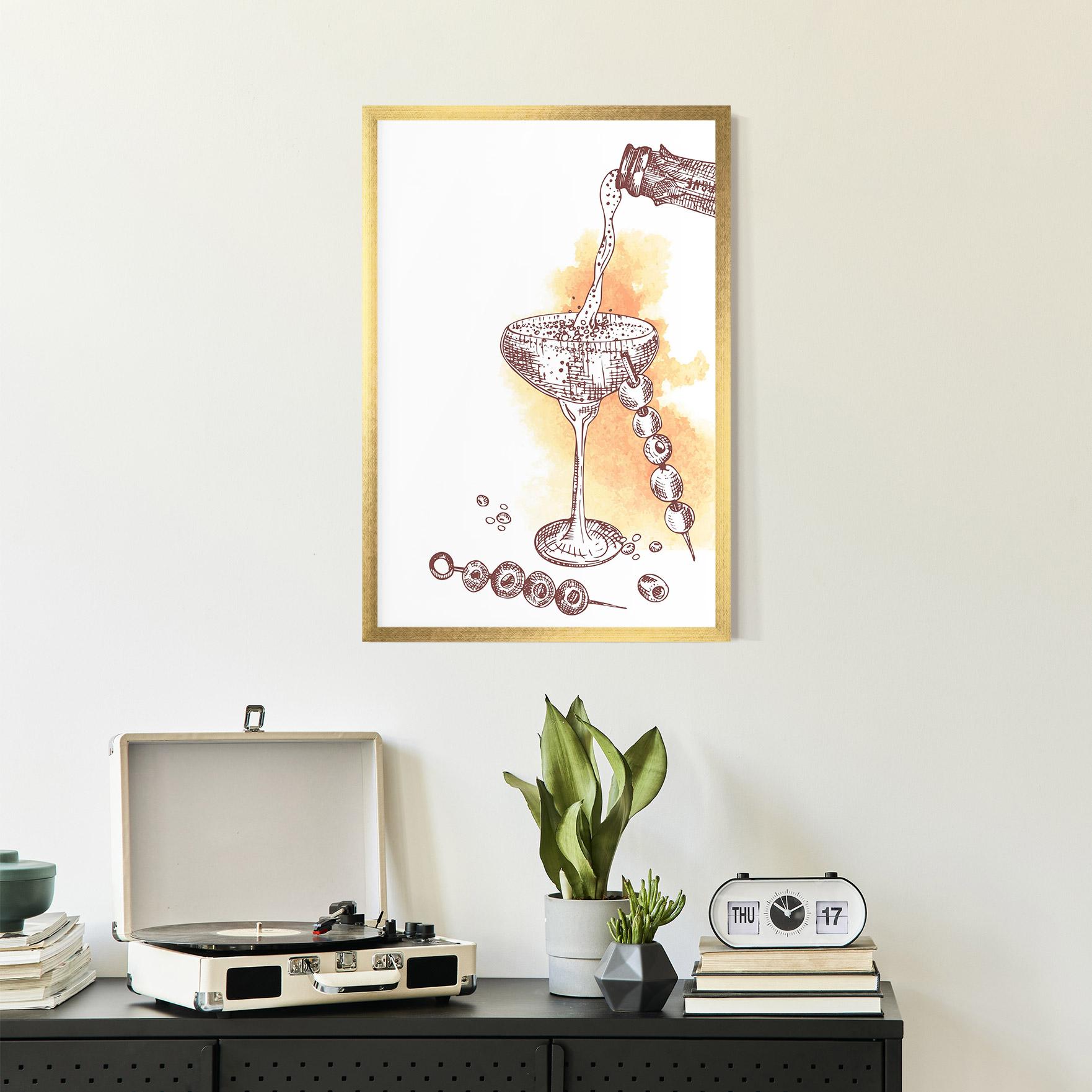 Рамкиран постер Cocktail mockup 2