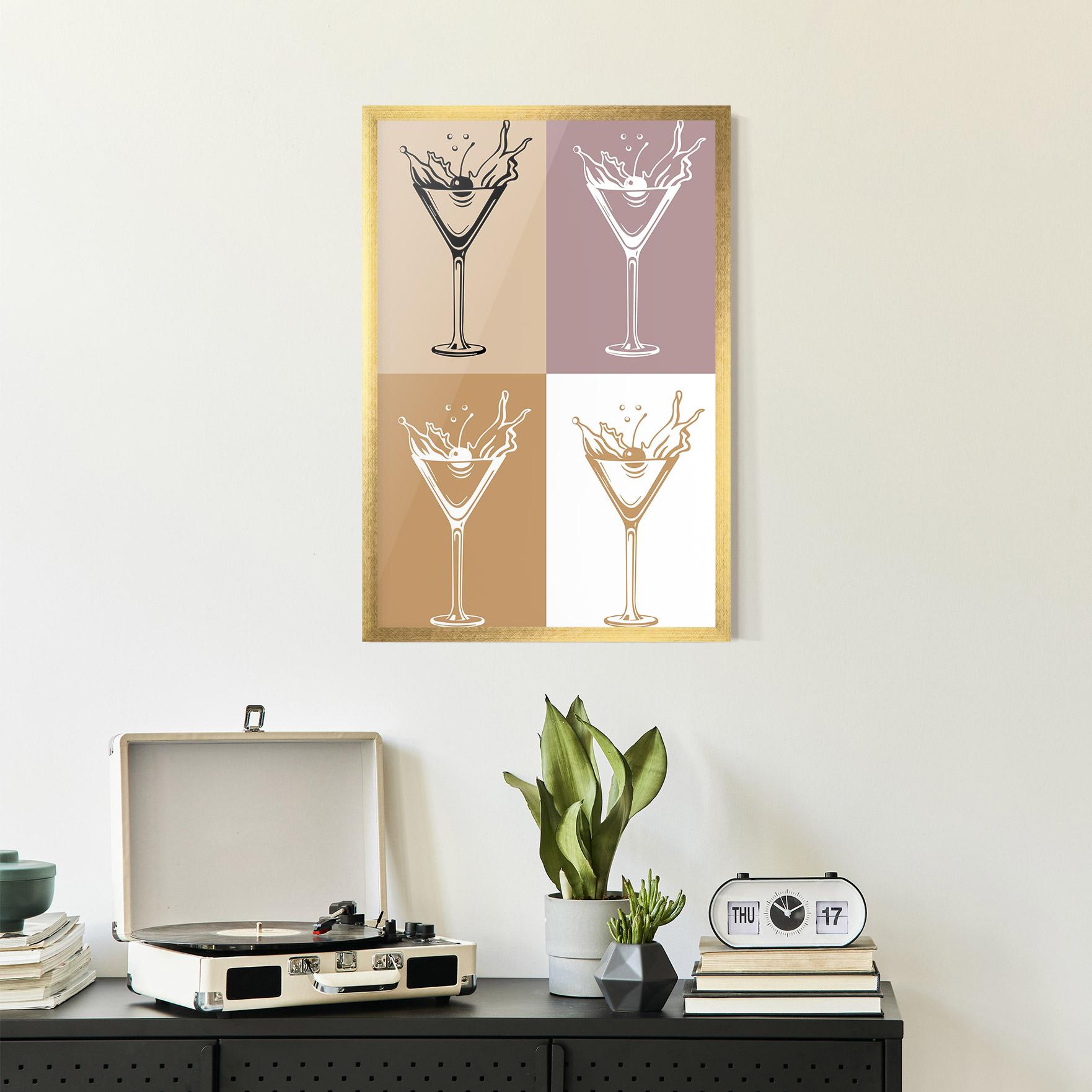 Рамкиран постер Drinks Mix mockup 2