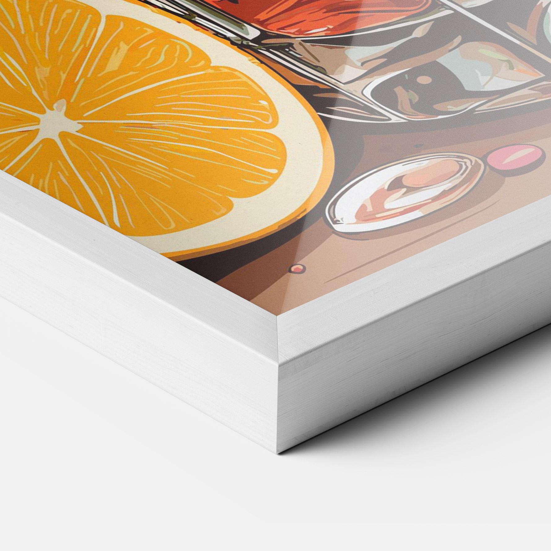 Рамкиран постер Brown Cocktail mockup 3