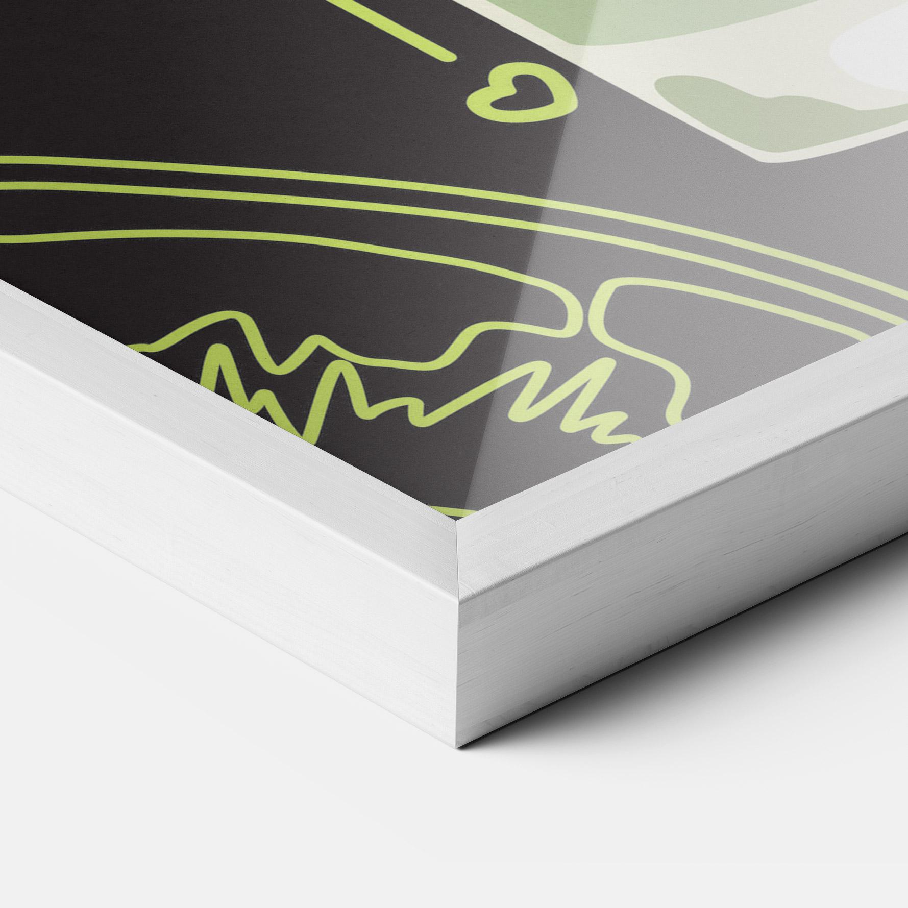 Рамкиран постер Kiwi Drink mockup 3