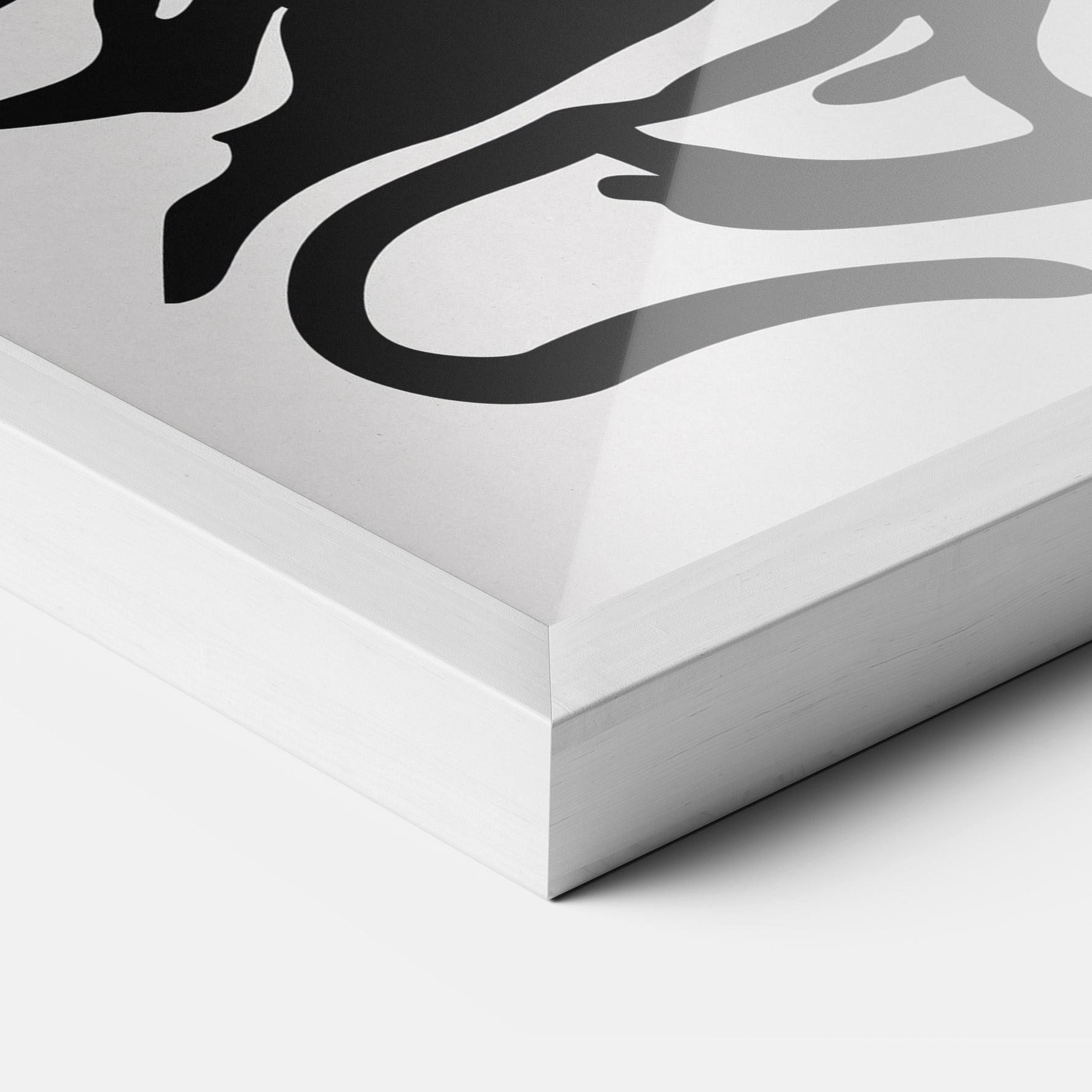 Рамкиран постер Orange Grey Drink mockup 3