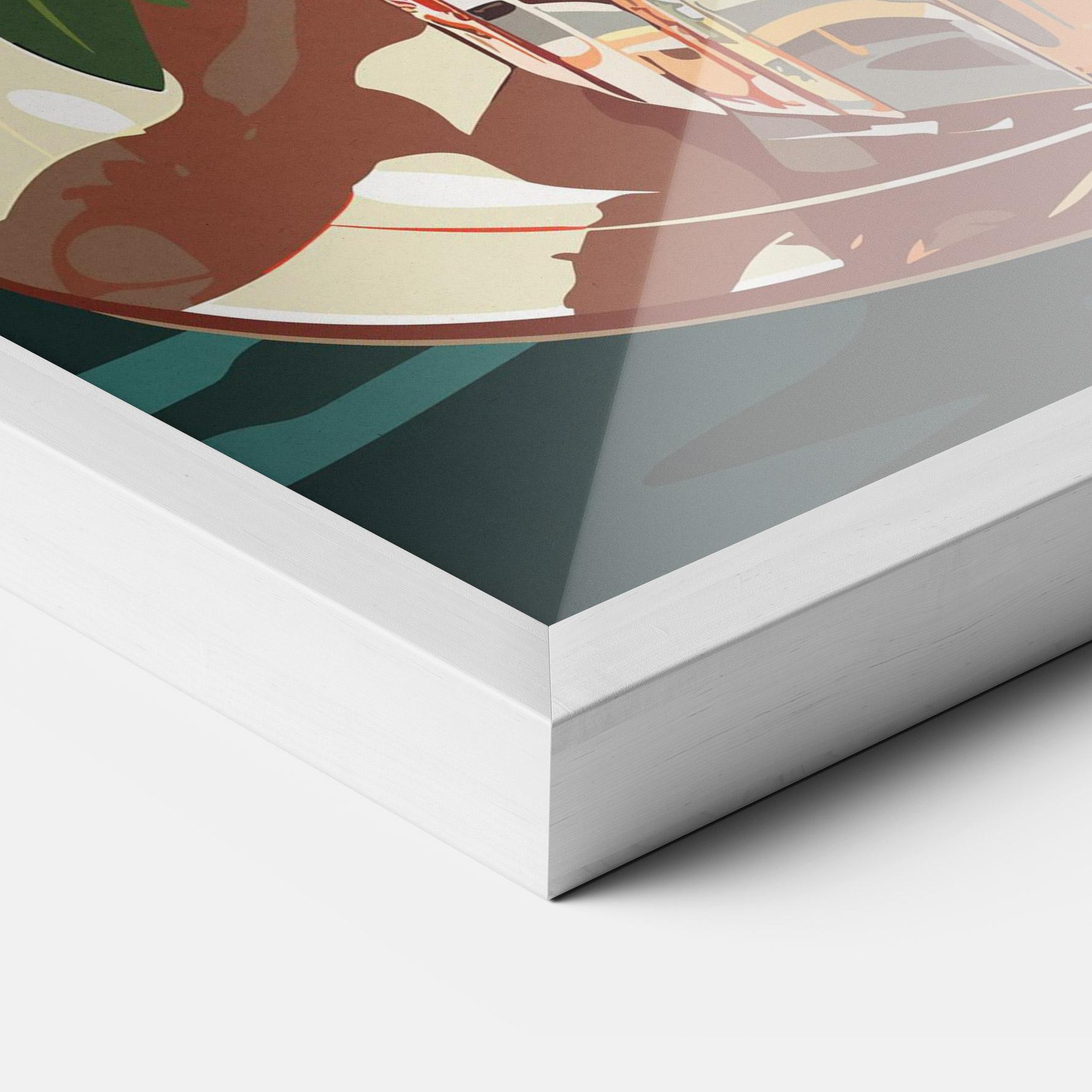 Рамкиран постер Sunset Cocktail mockup 3