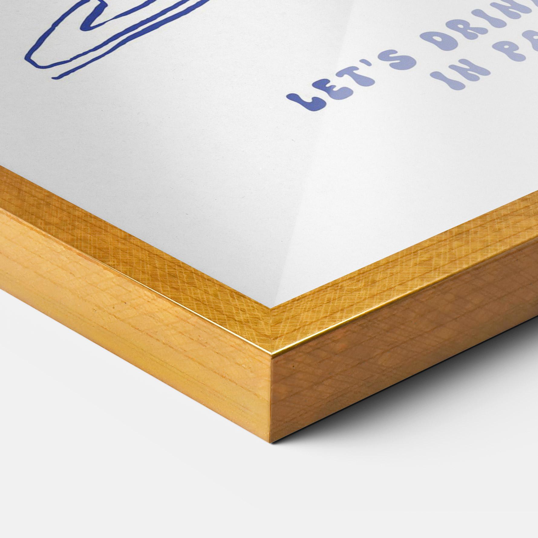 Рамкиран постер Lets Drink mockup 3