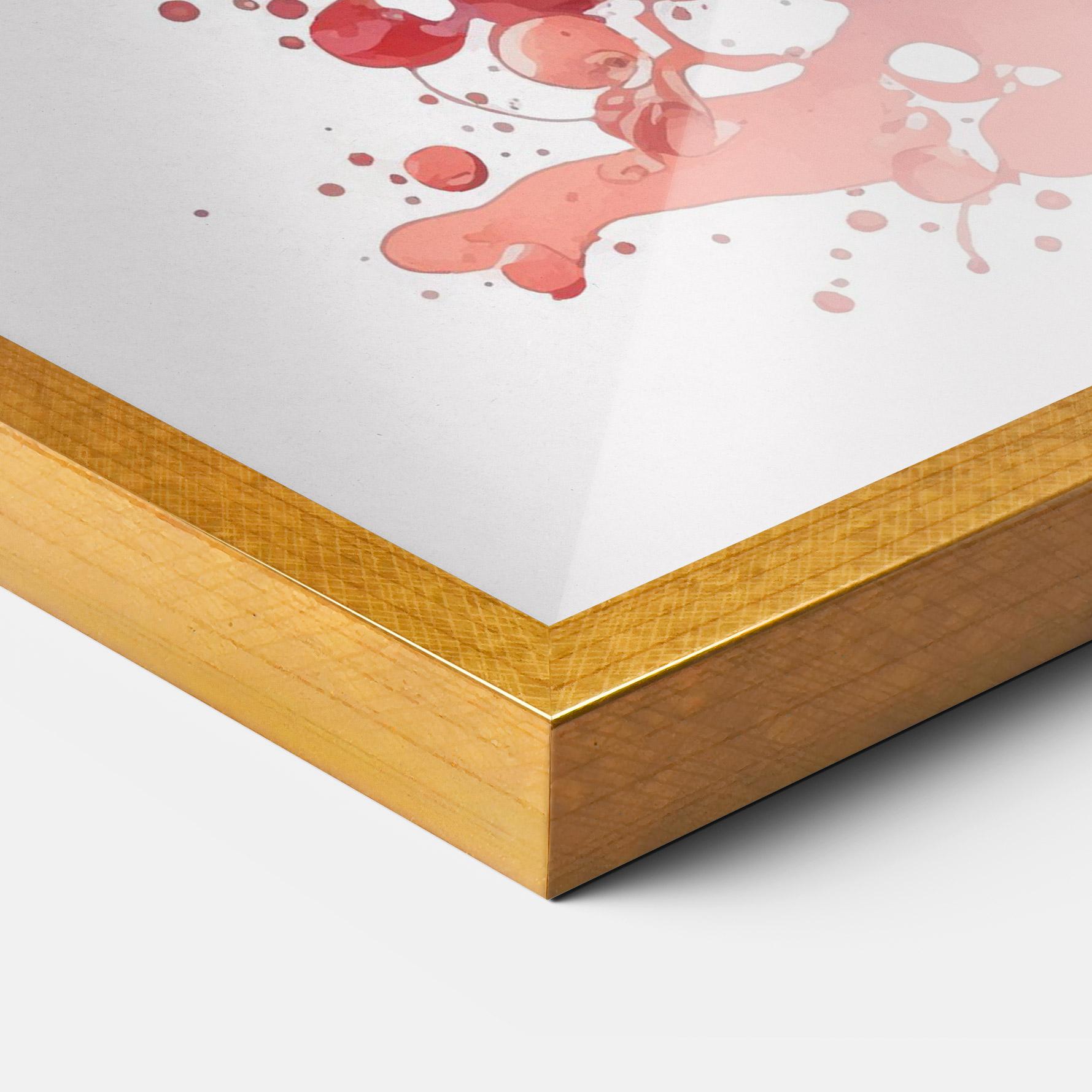 Рамкиран постер Watercolor Drink mockup 3