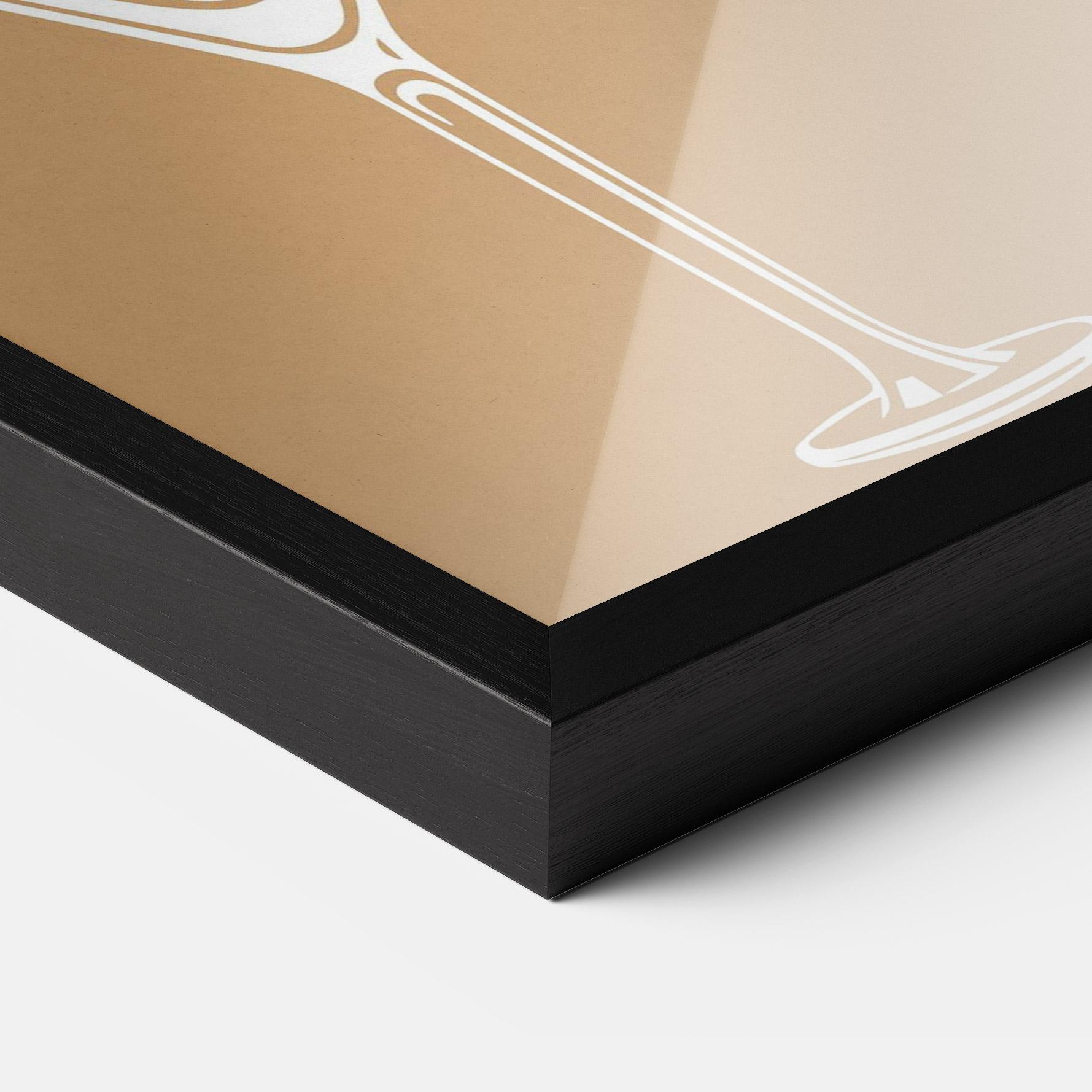 Рамкиран постер Drinks Mix mockup 3