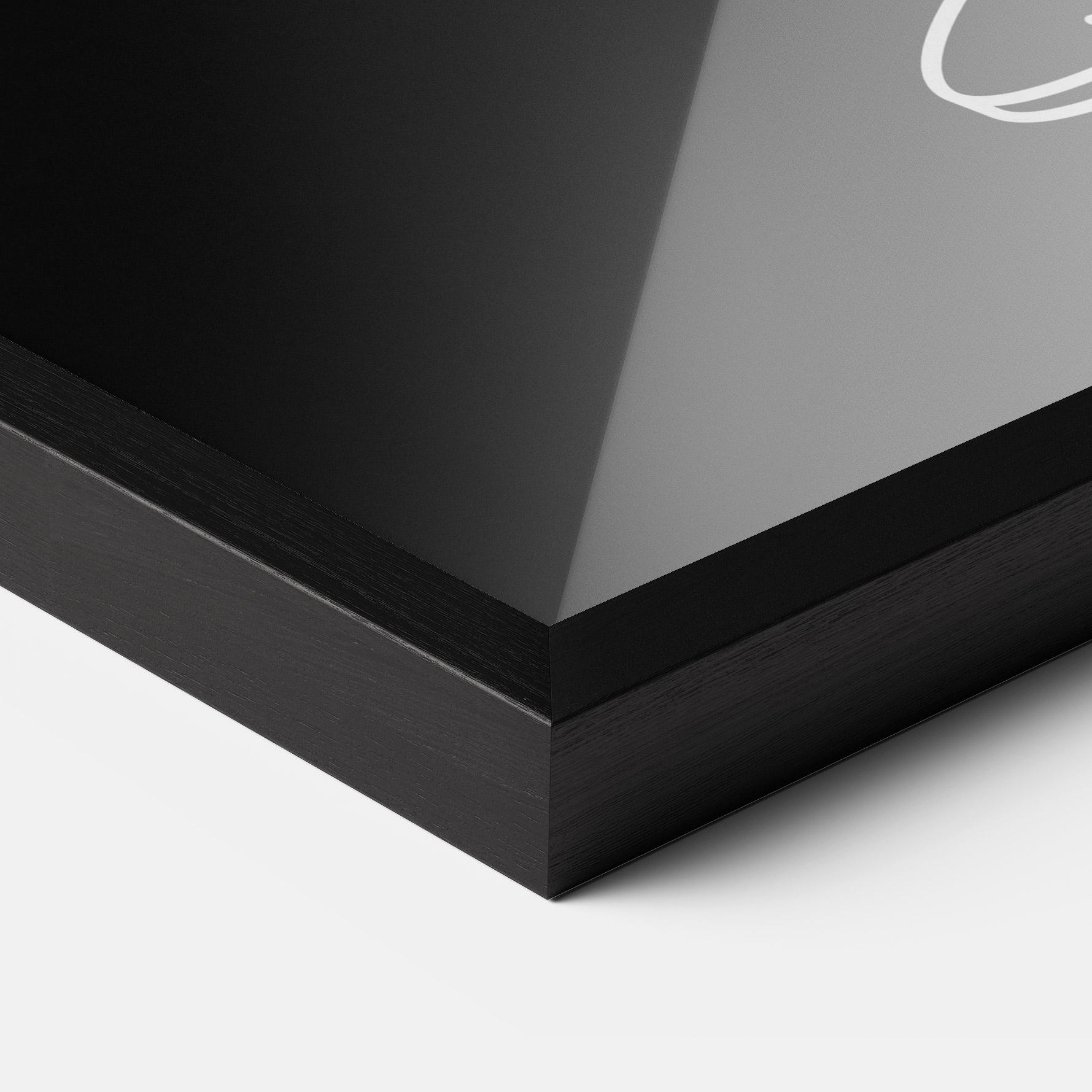 Рамкиран постер Glass mockup 3