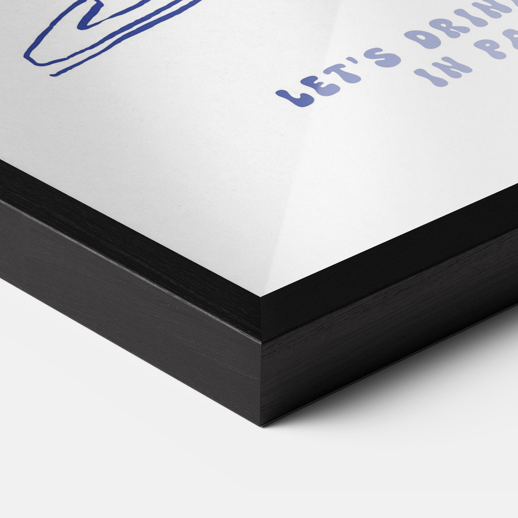 Рамкиран постер Lets Drink mockup 3