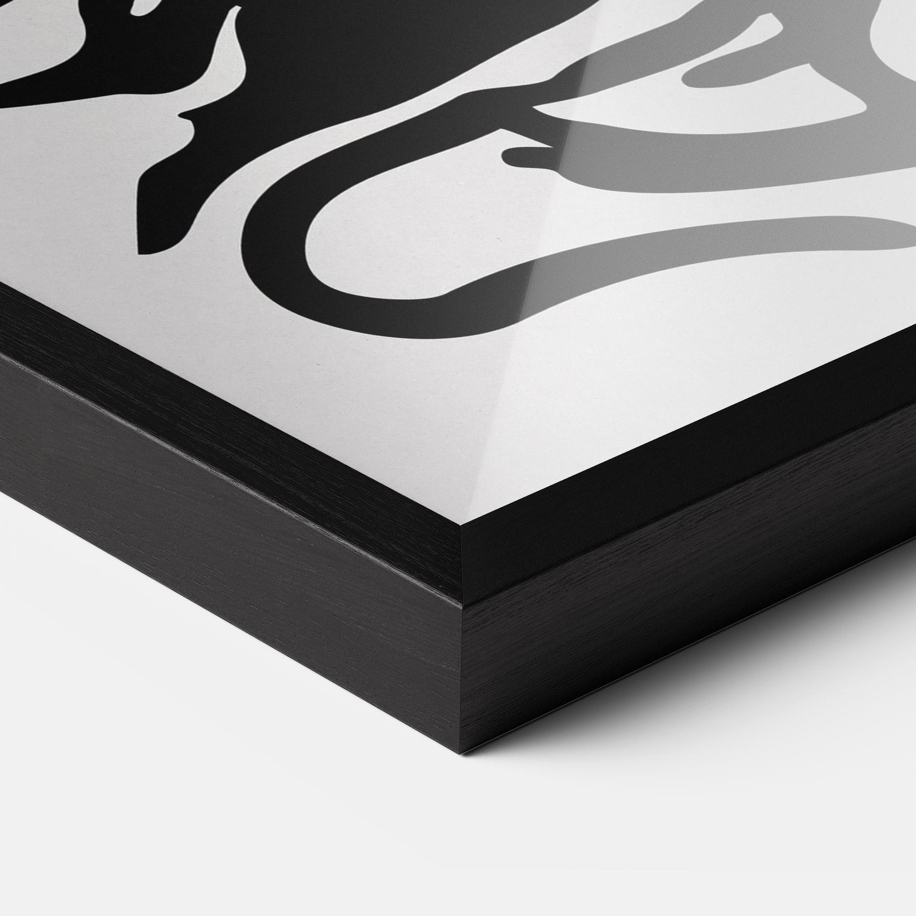 Рамкиран постер Orange Grey Drink mockup 3