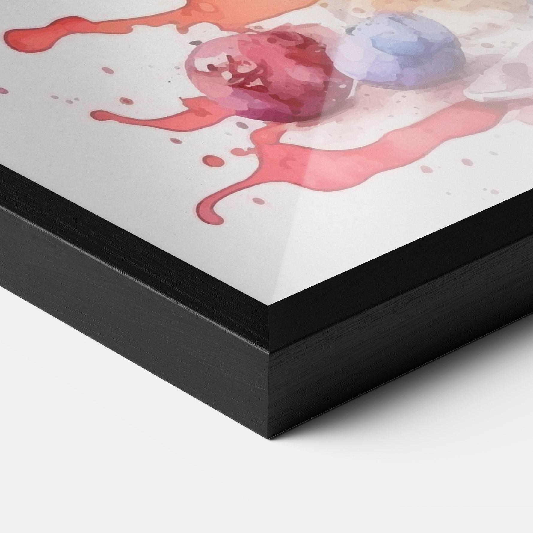 Рамкиран постер Watercolor Juice mockup 3