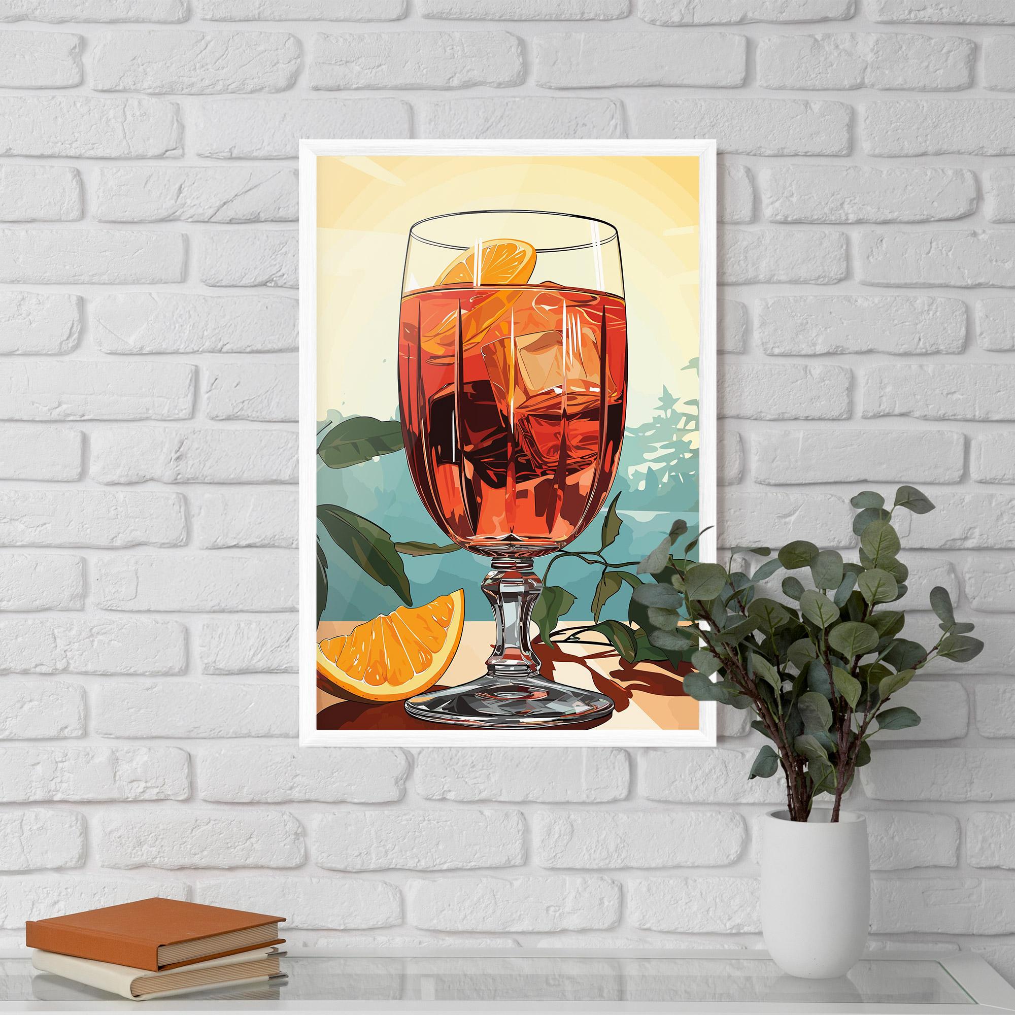 Рамкиран постер Sunrise Cocktail mockup 5