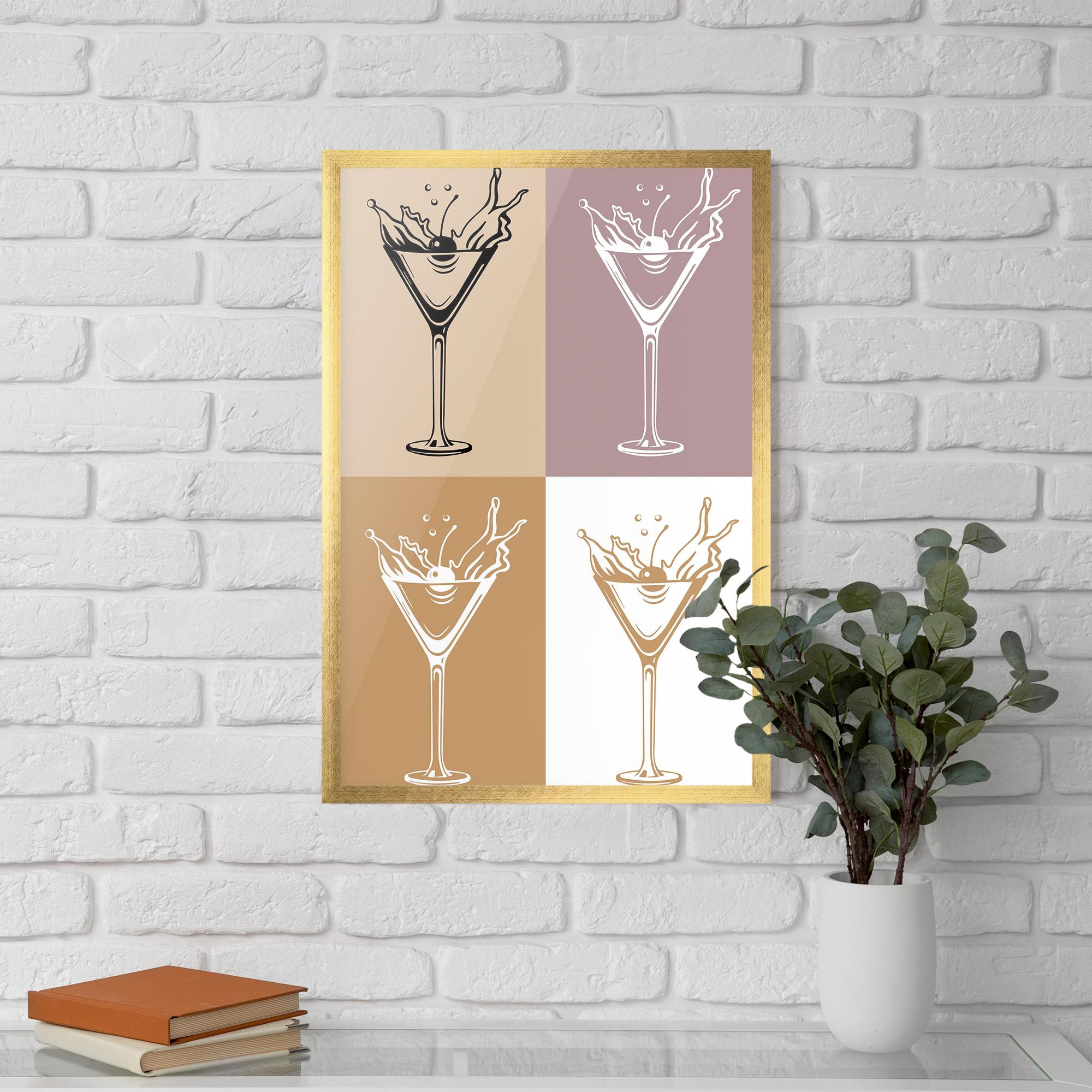 Рамкиран постер Drinks Mix mockup 5