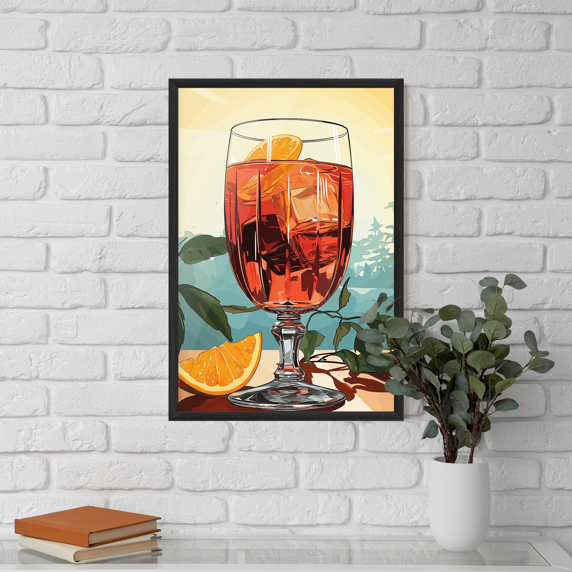 Рамкиран постер Sunrise Cocktail mockup 5