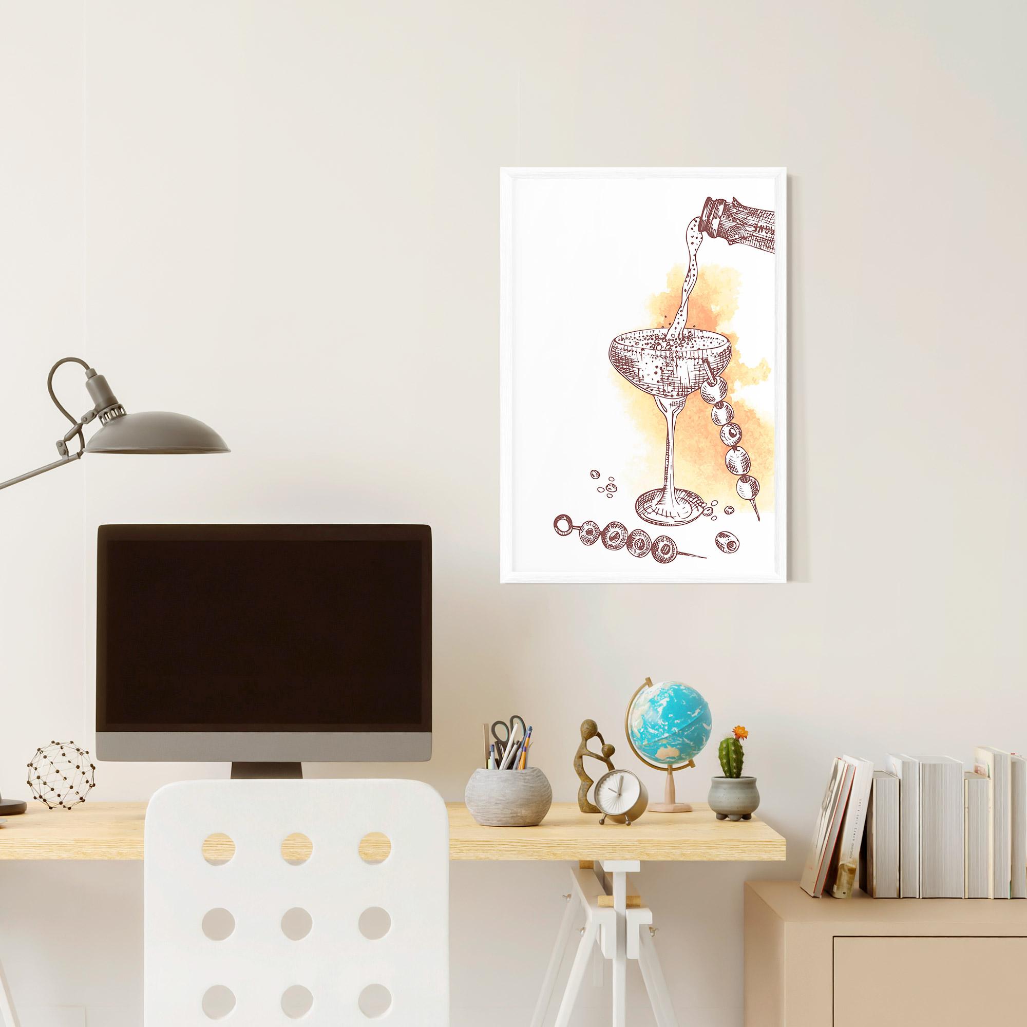 Рамкиран постер Cocktail mockup 6