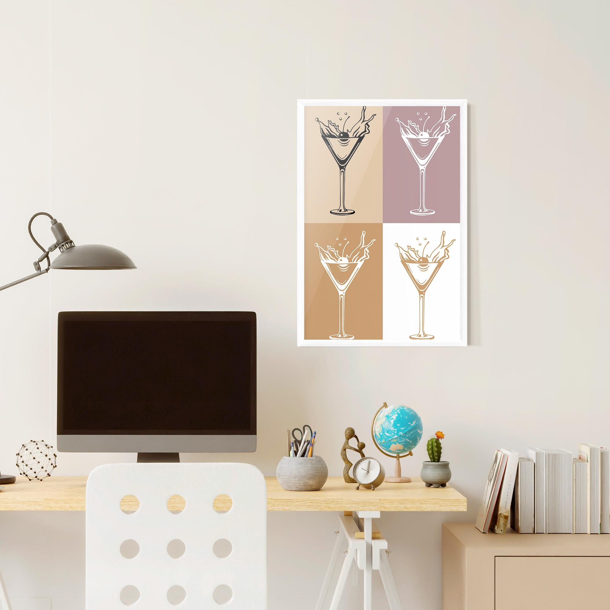 Рамкиран постер Drinks Mix mockup 6