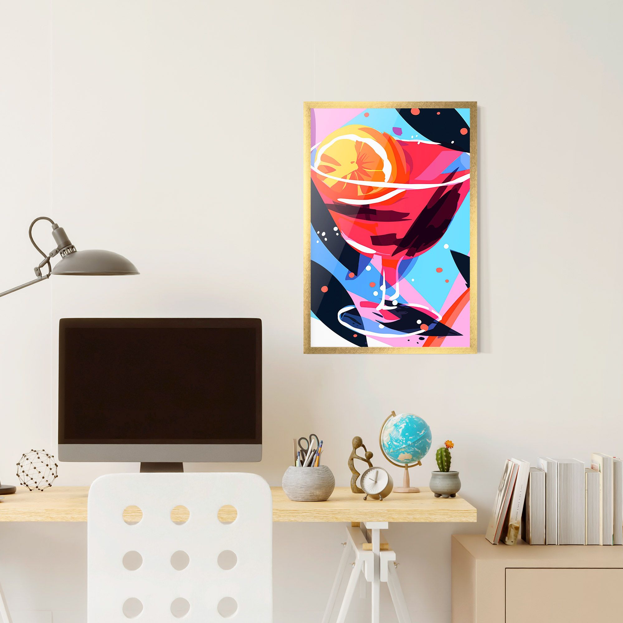 Red Cocktail Art mockup 6