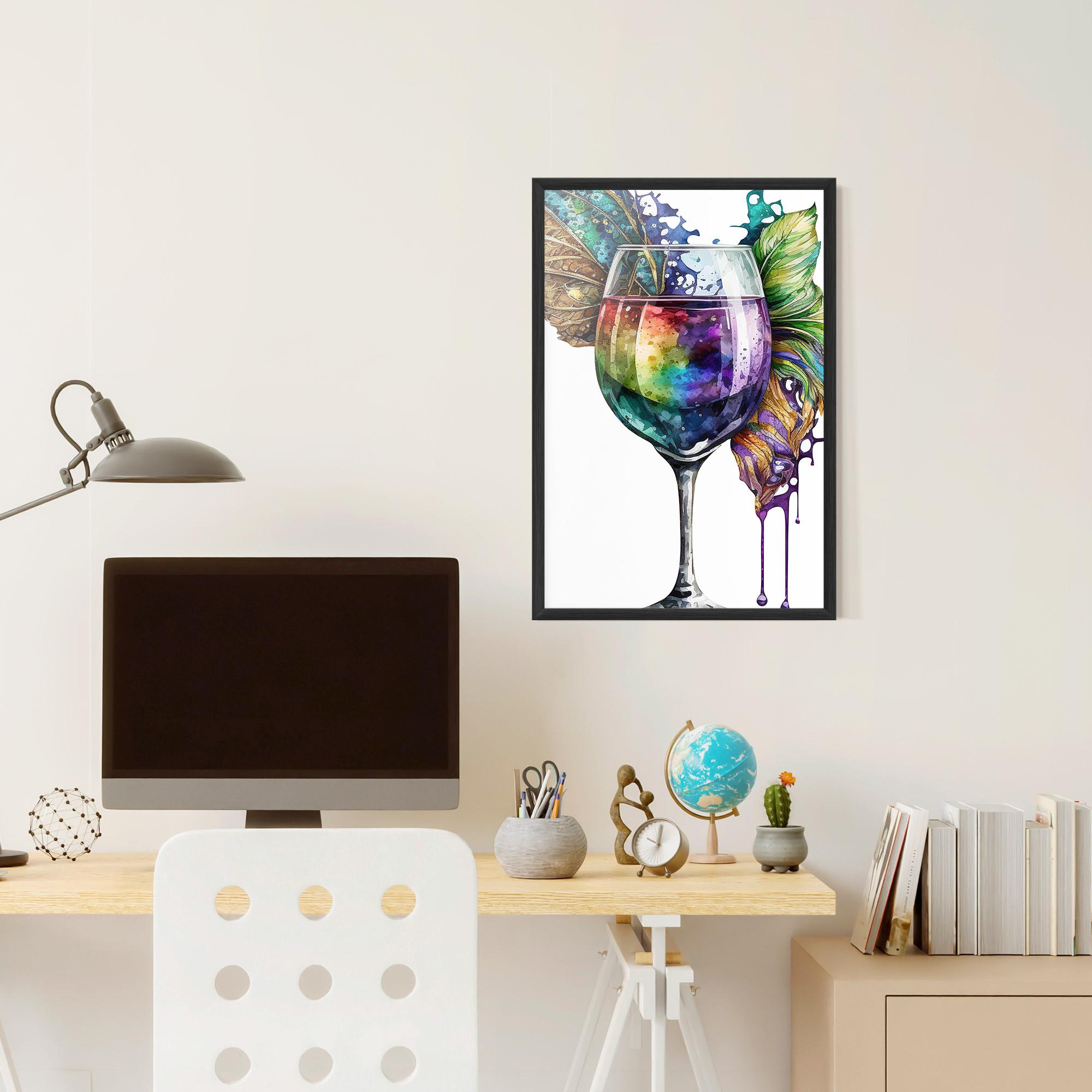 Рамкиран постер Colorful Drink mockup 6