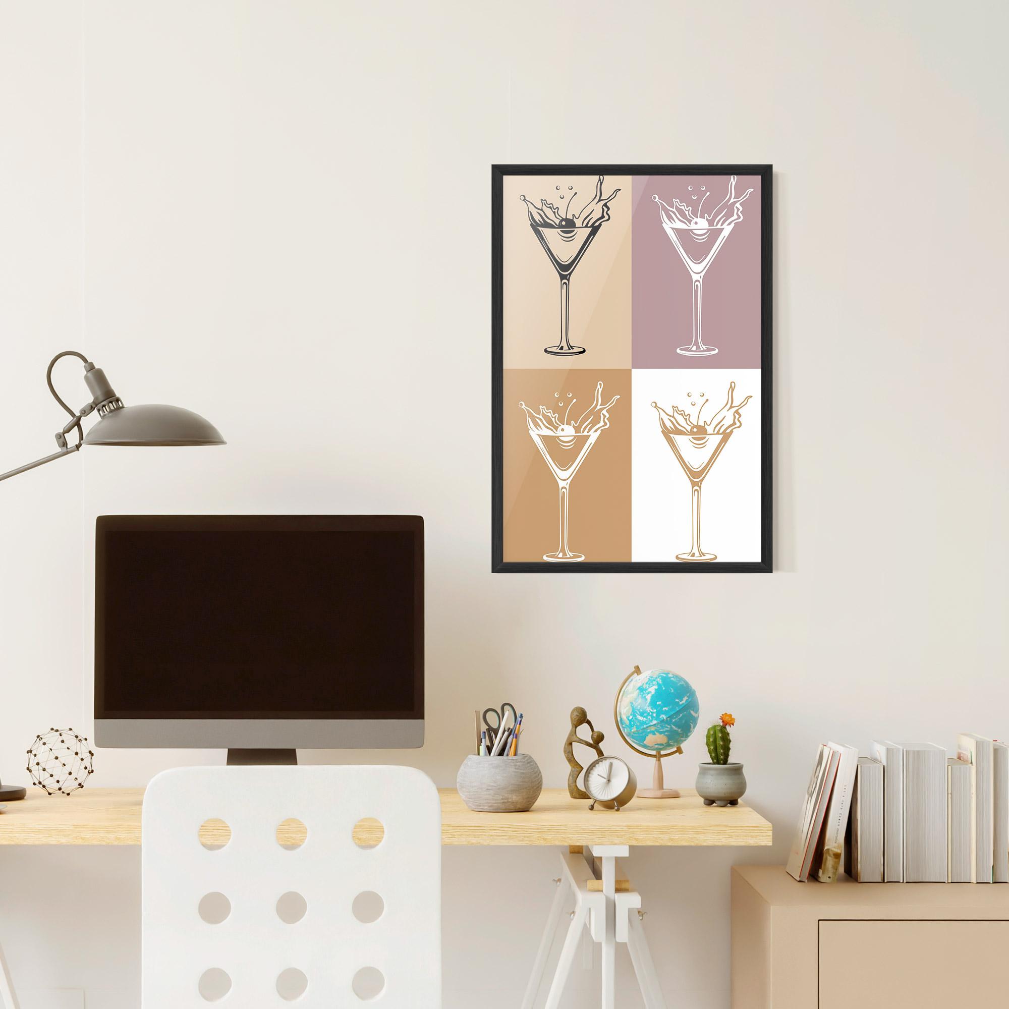 Рамкиран постер Drinks Mix mockup 6