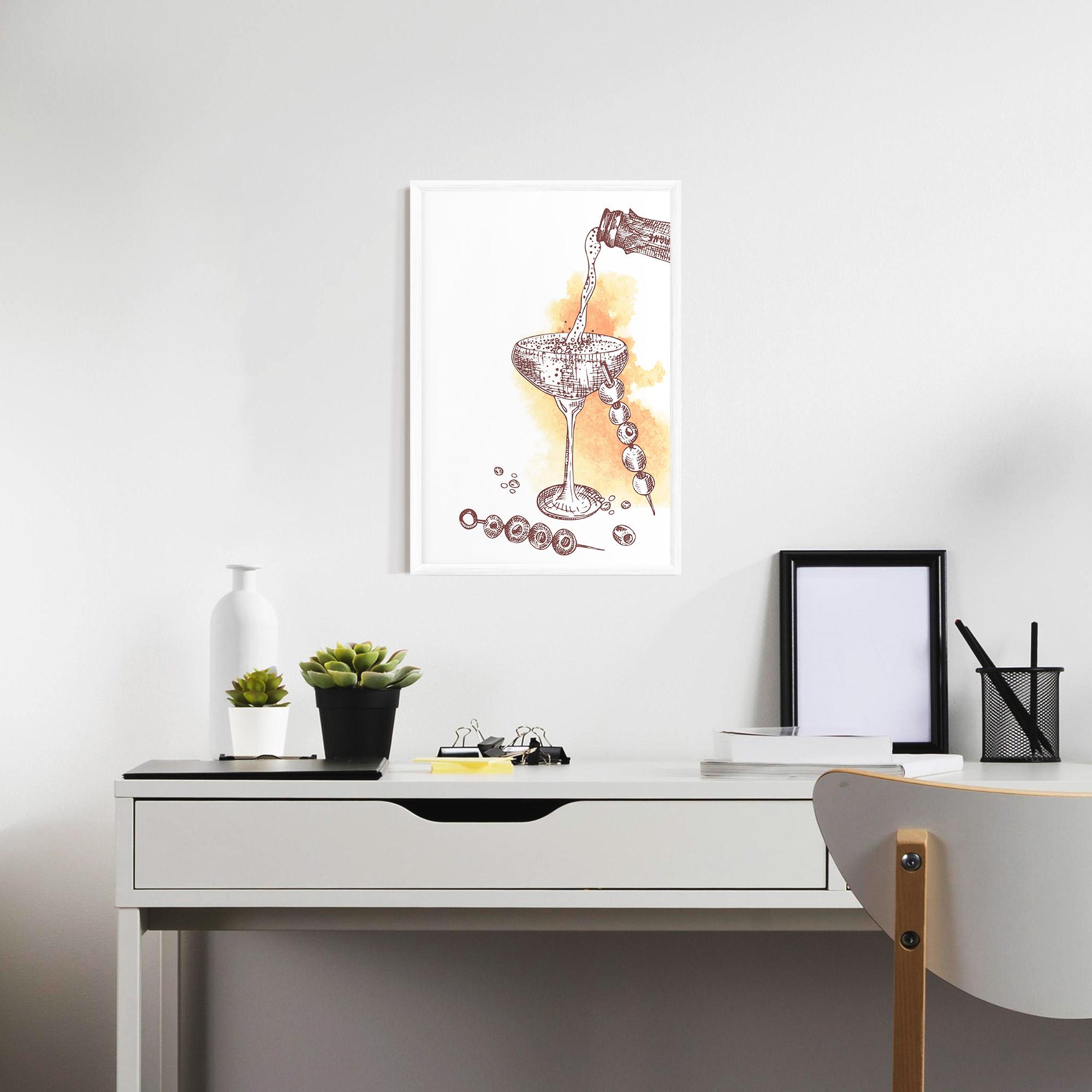 Рамкиран постер Cocktail mockup 7