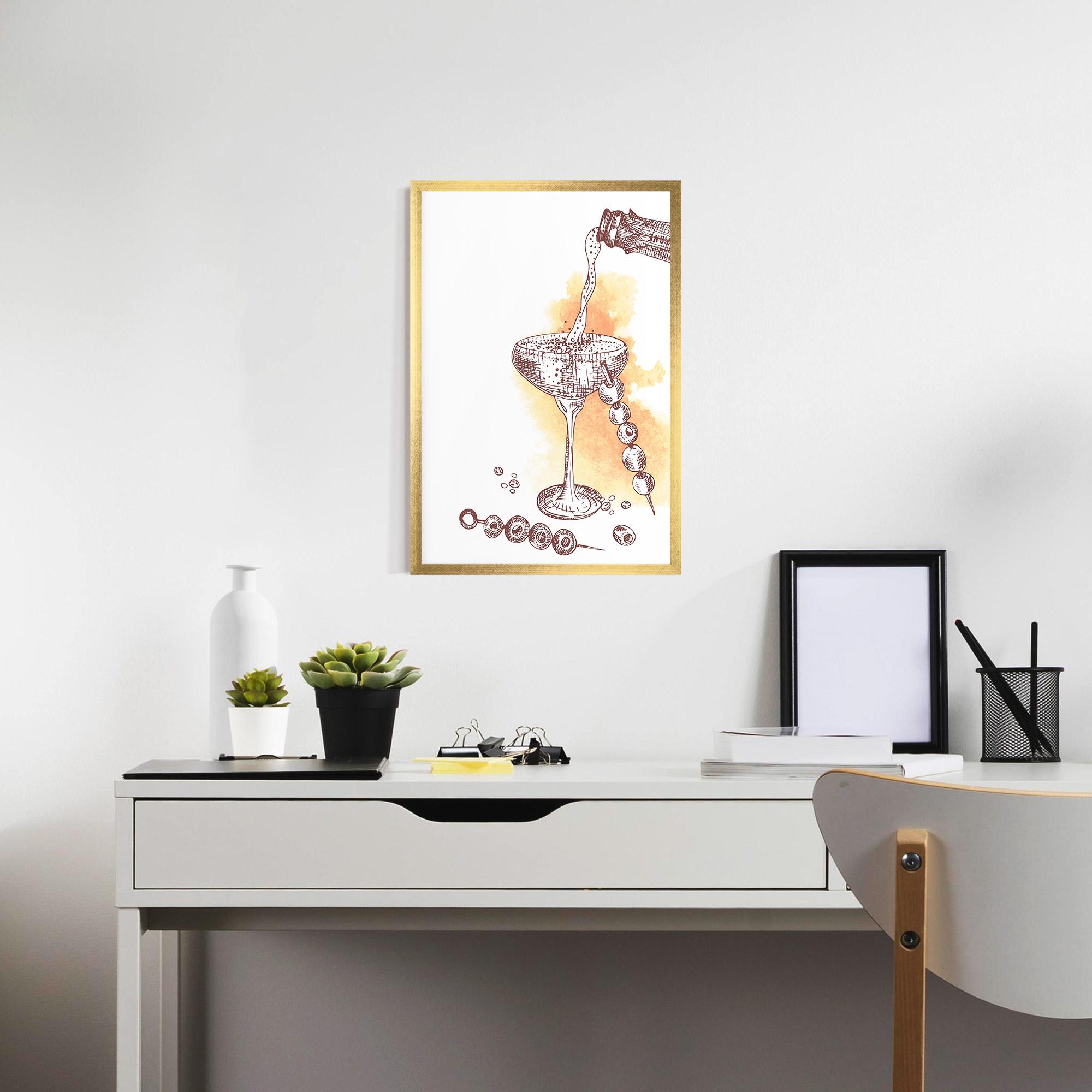 Рамкиран постер Cocktail mockup 7
