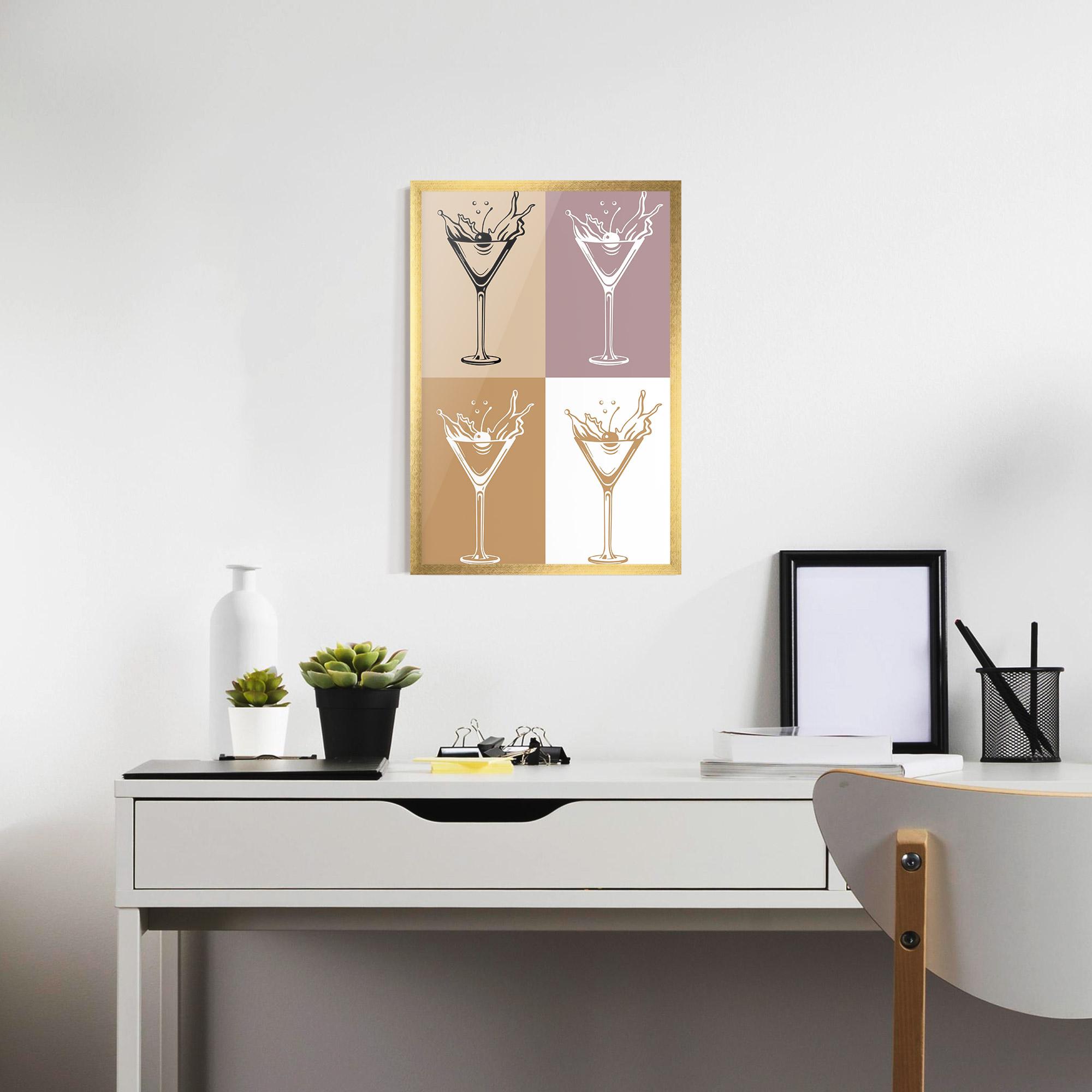 Рамкиран постер Drinks Mix mockup 7