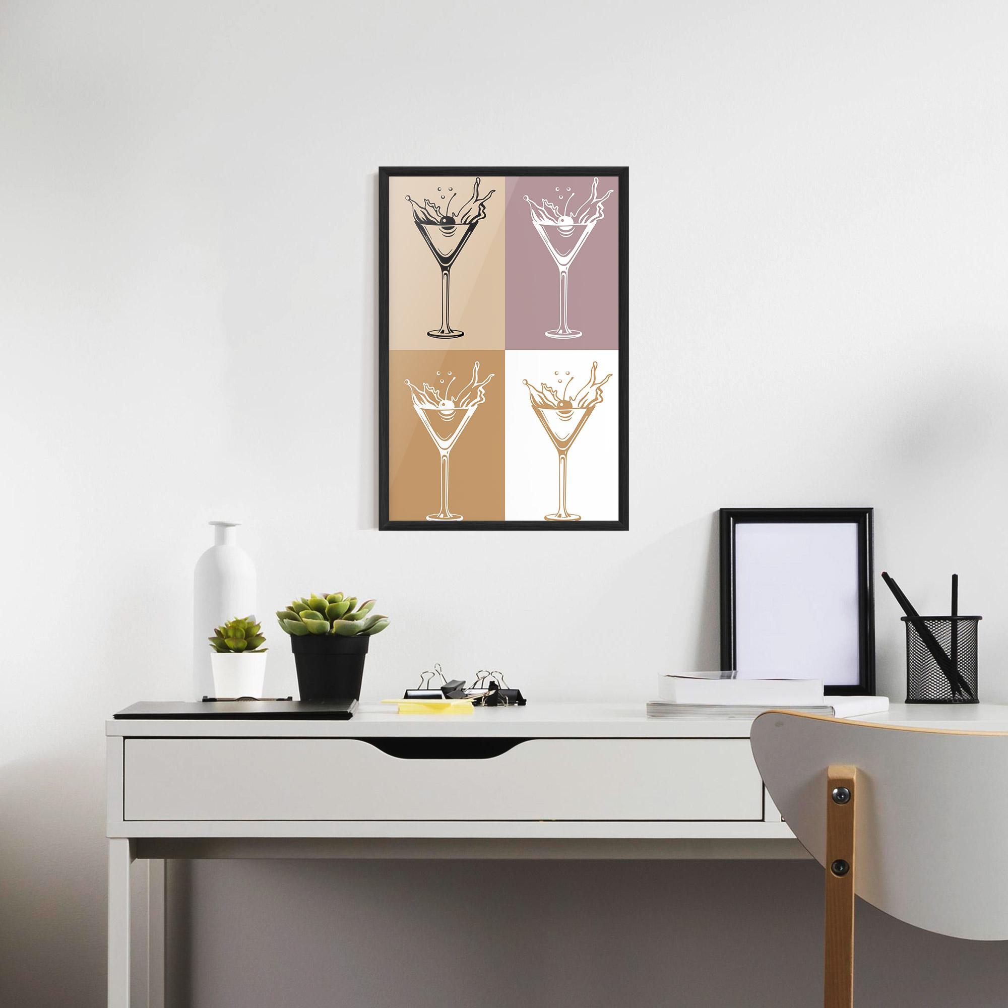 Рамкиран постер Drinks Mix mockup 7