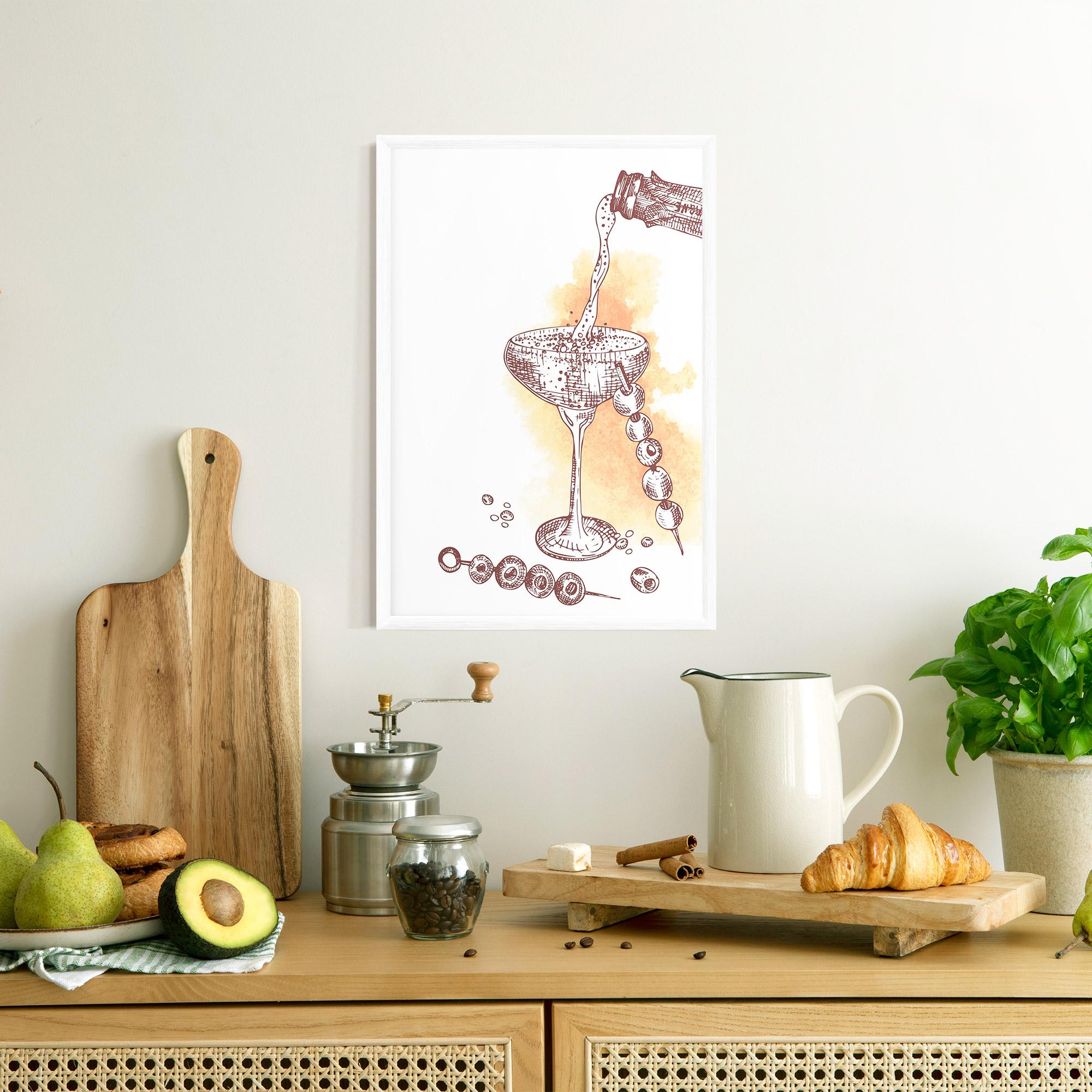 Рамкиран постер Cocktail mockup 8