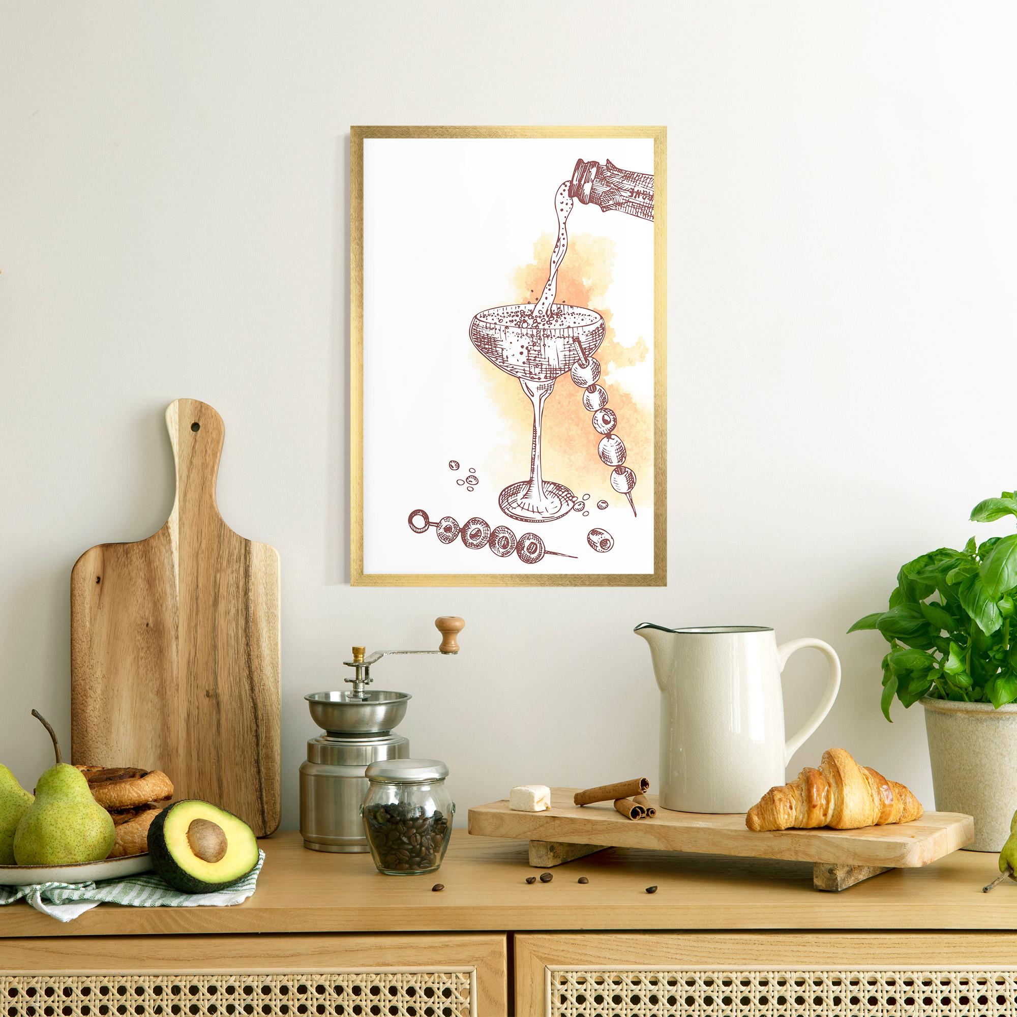 Рамкиран постер Cocktail mockup 8