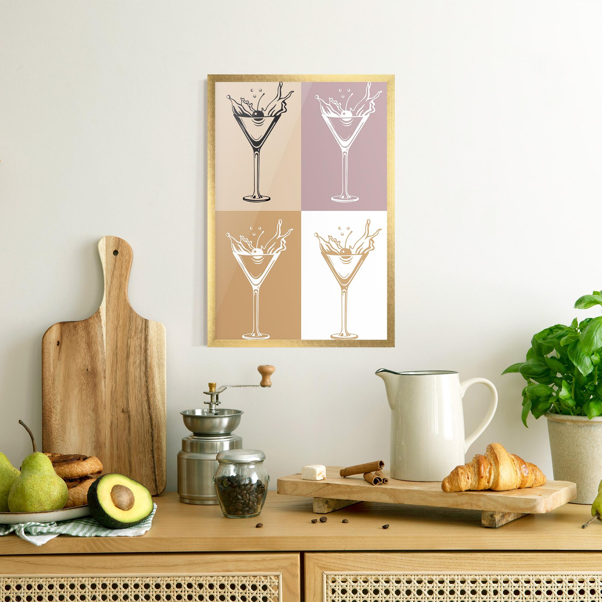 Рамкиран постер Drinks Mix mockup 8