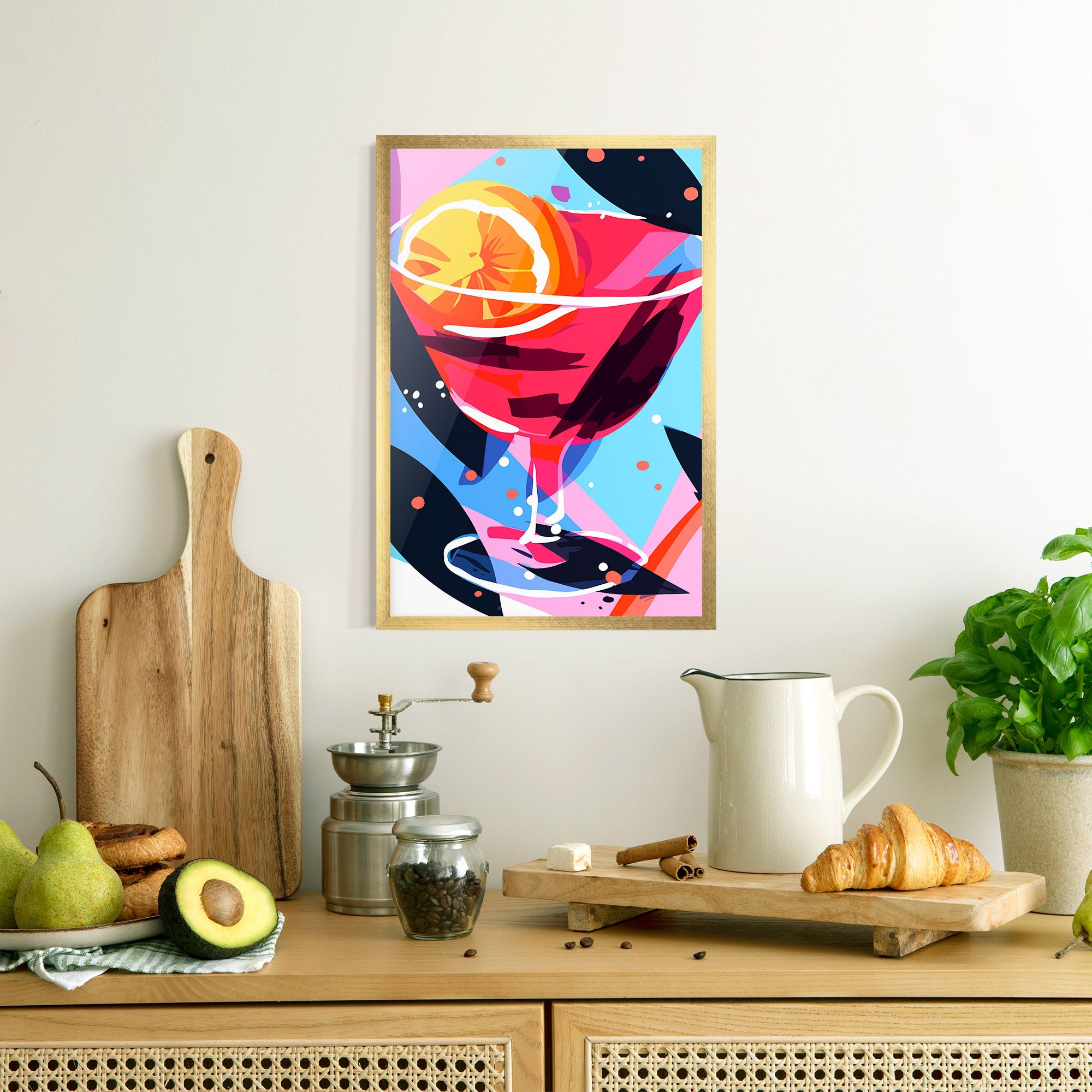 Red Cocktail Art mockup 8