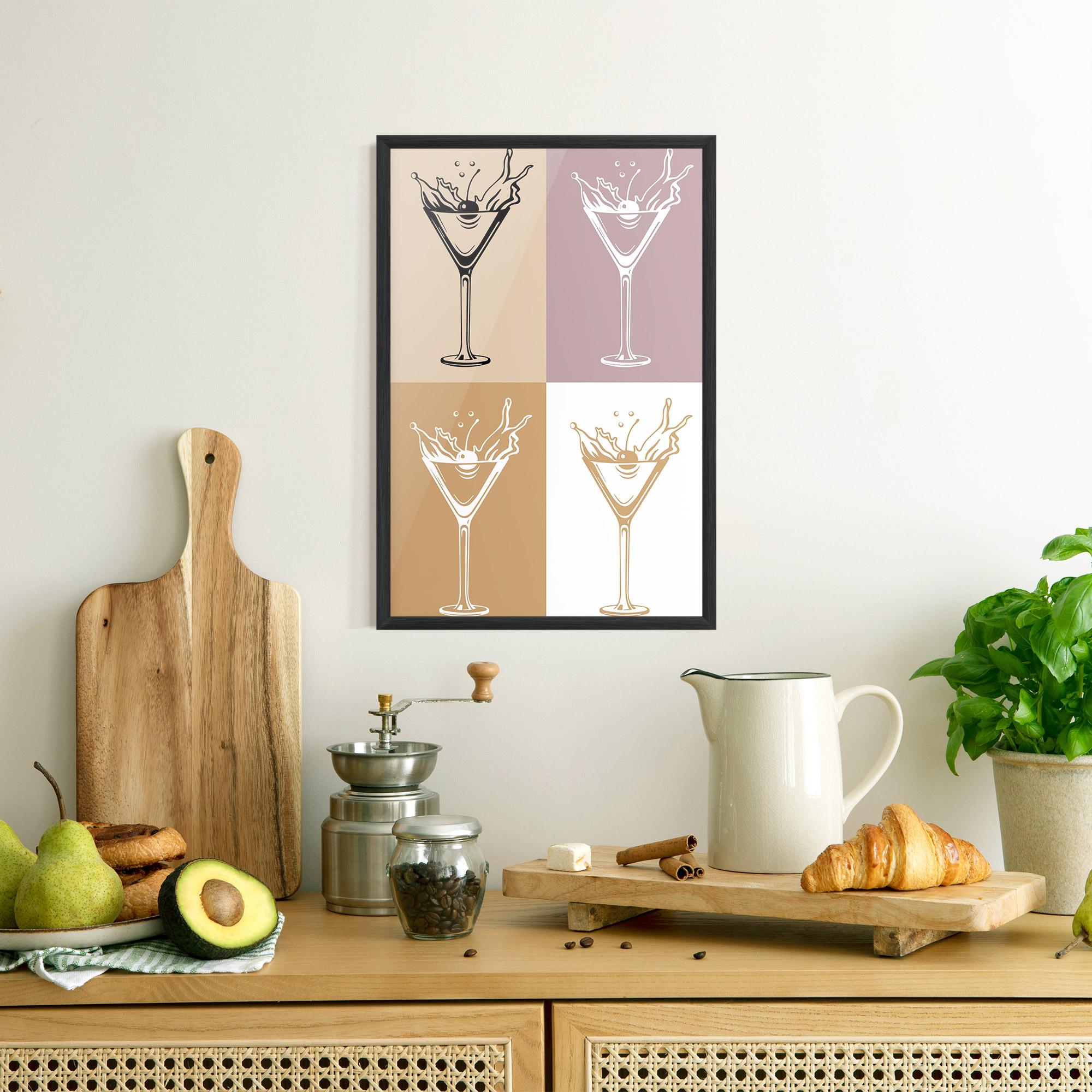 Рамкиран постер Drinks Mix mockup 8