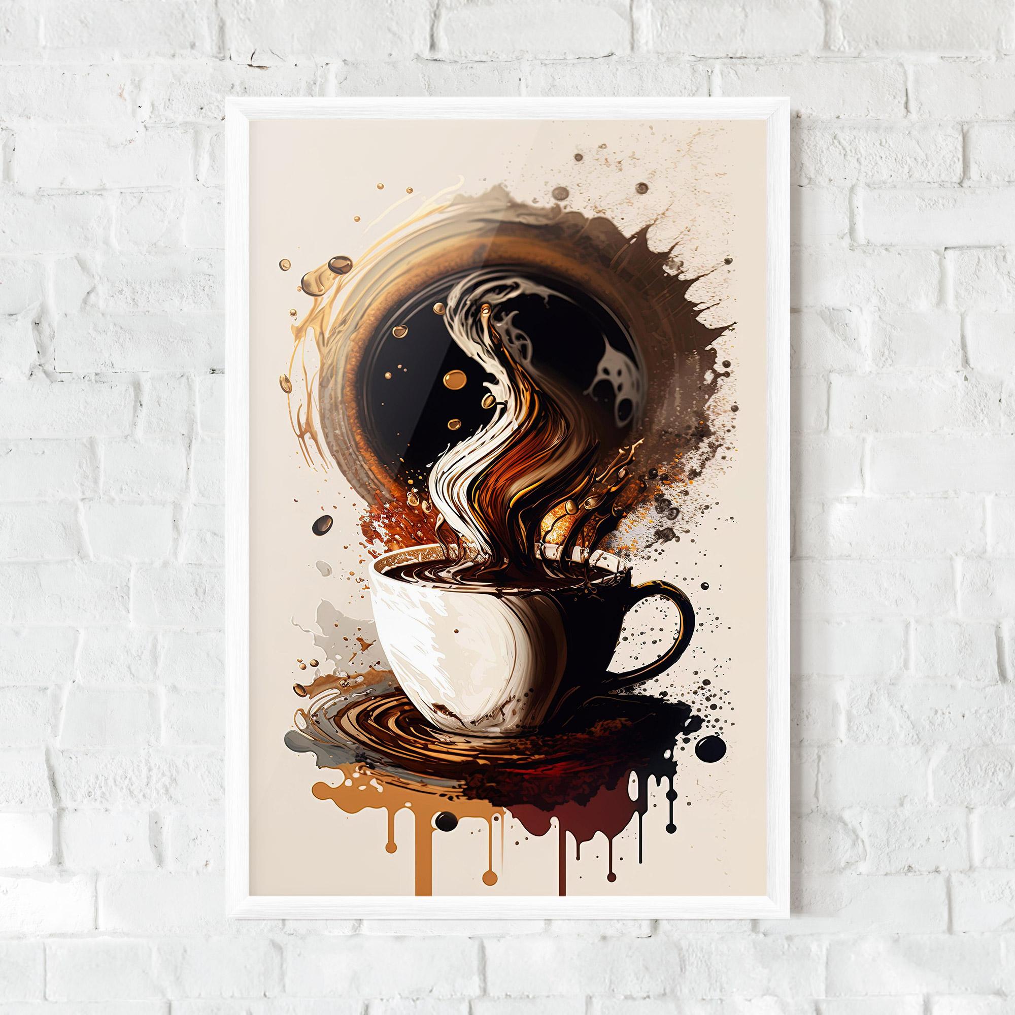Рамкиран постер Coffee Art mockup 0