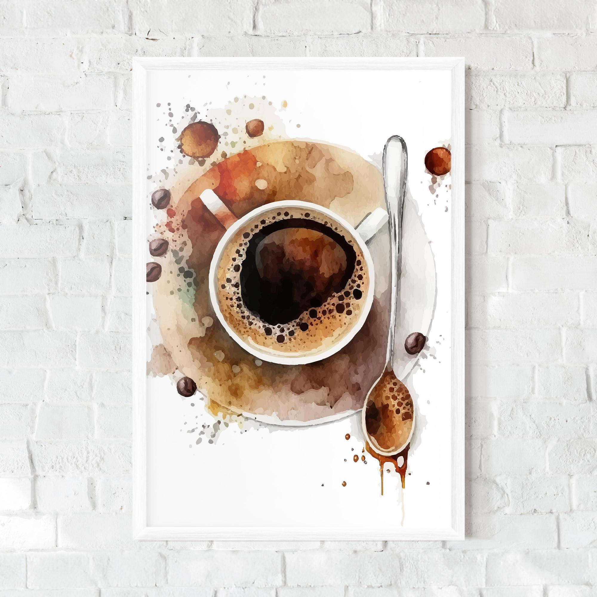 Рамкиран постер Coffee Liquid mockup 0