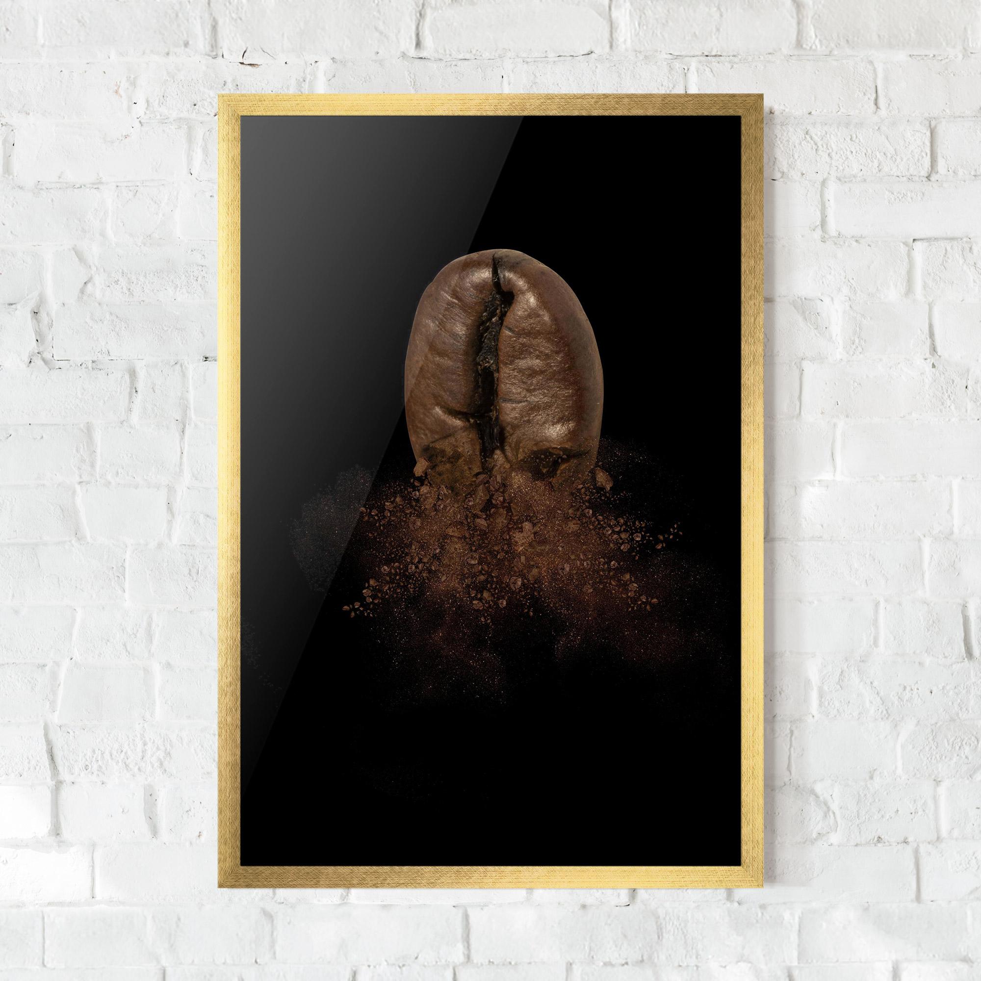 Рамкиран постер Coffee Bean Explosion mockup 0