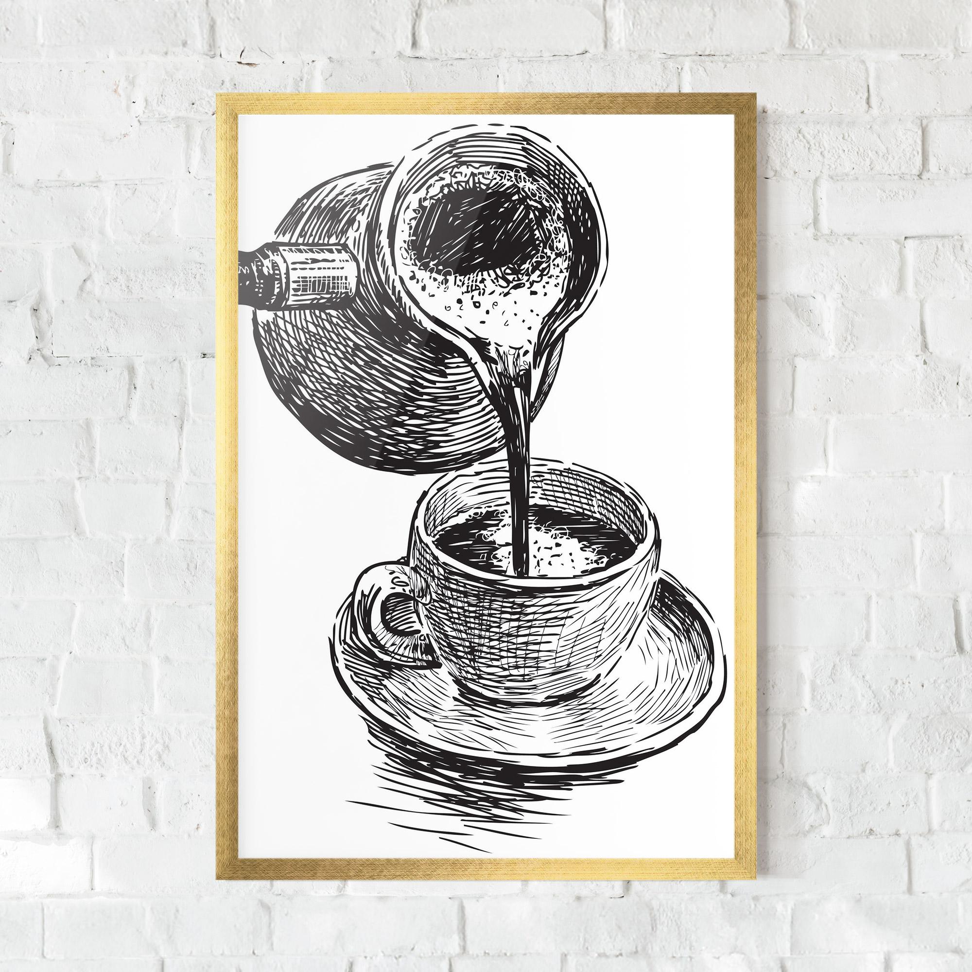 Рамкиран постер Coffee Serving mockup 0