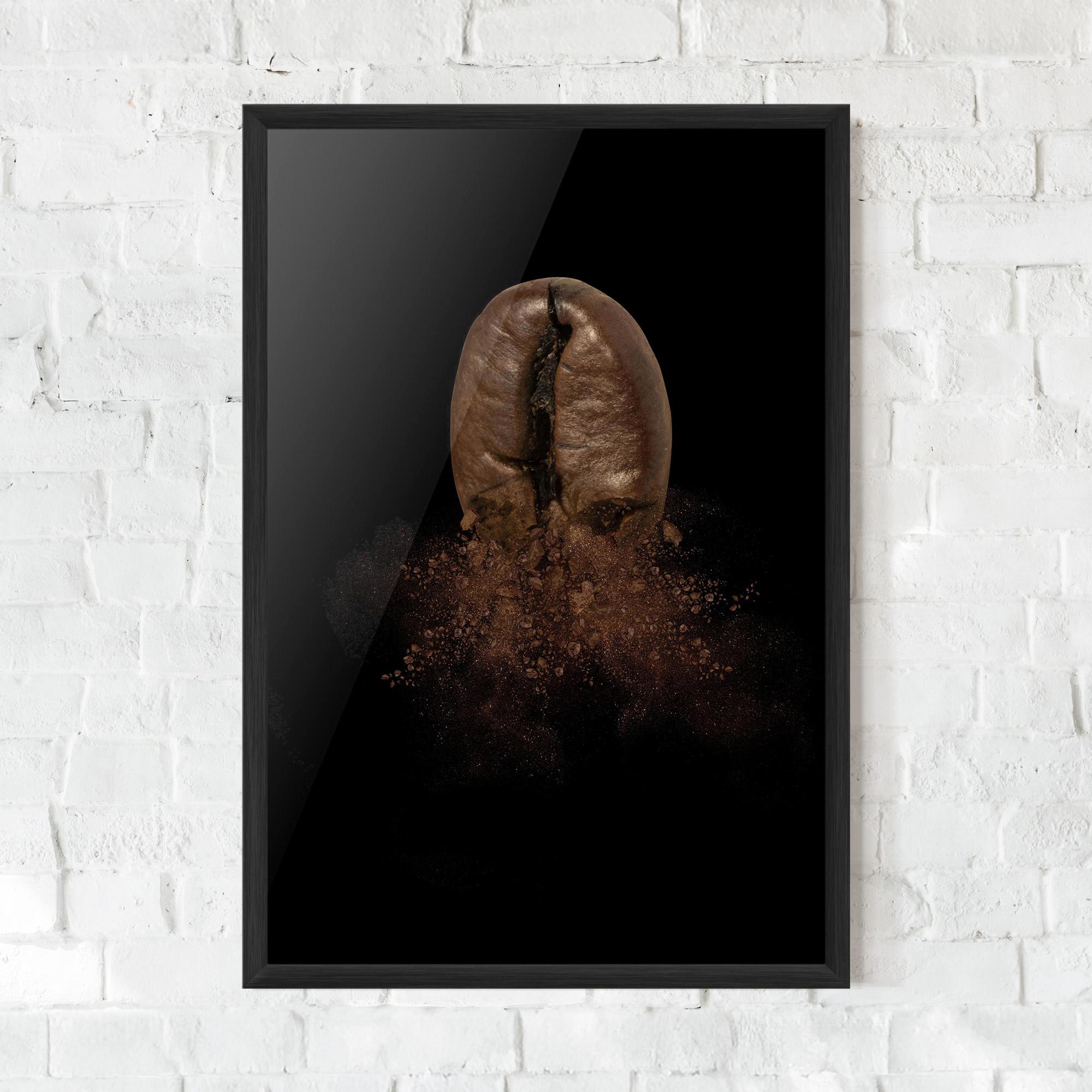 Рамкиран постер Coffee Bean Explosion mockup 0