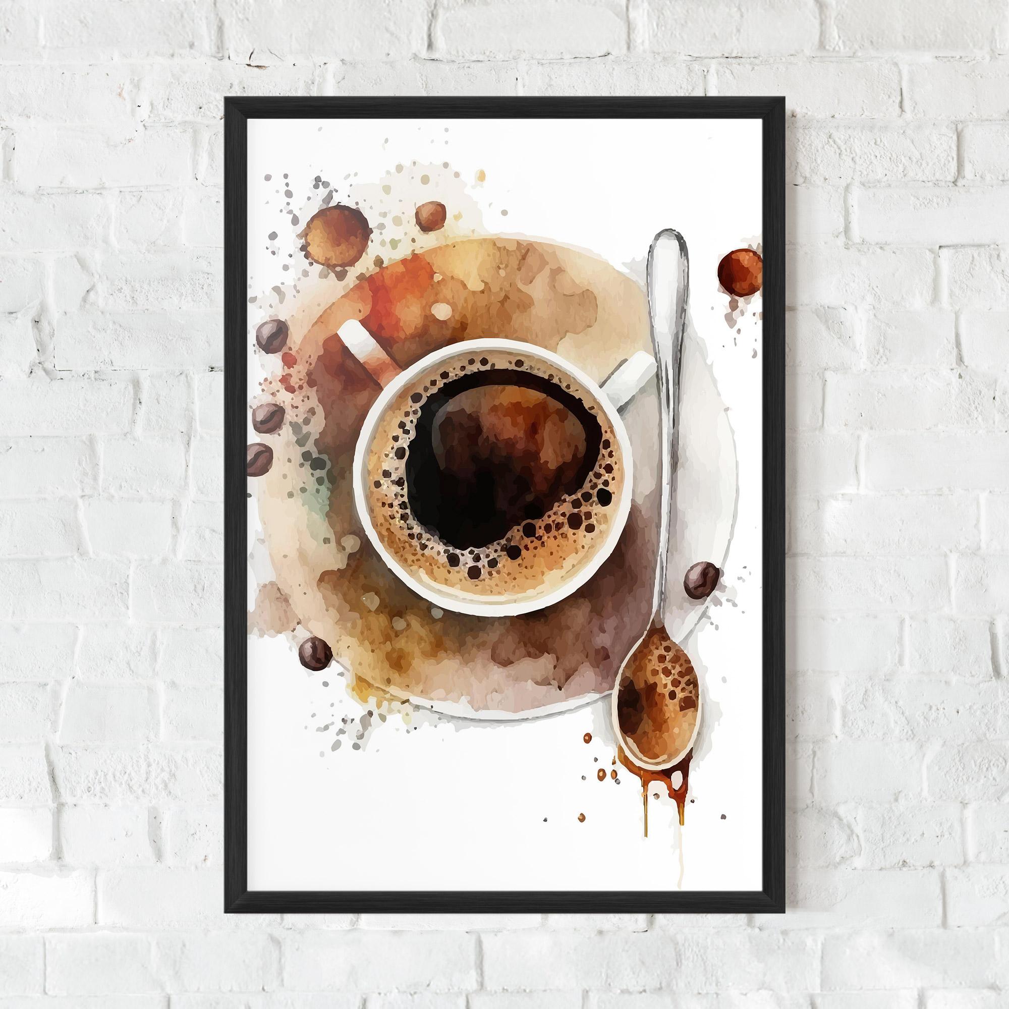 Рамкиран постер Coffee Liquid mockup 0