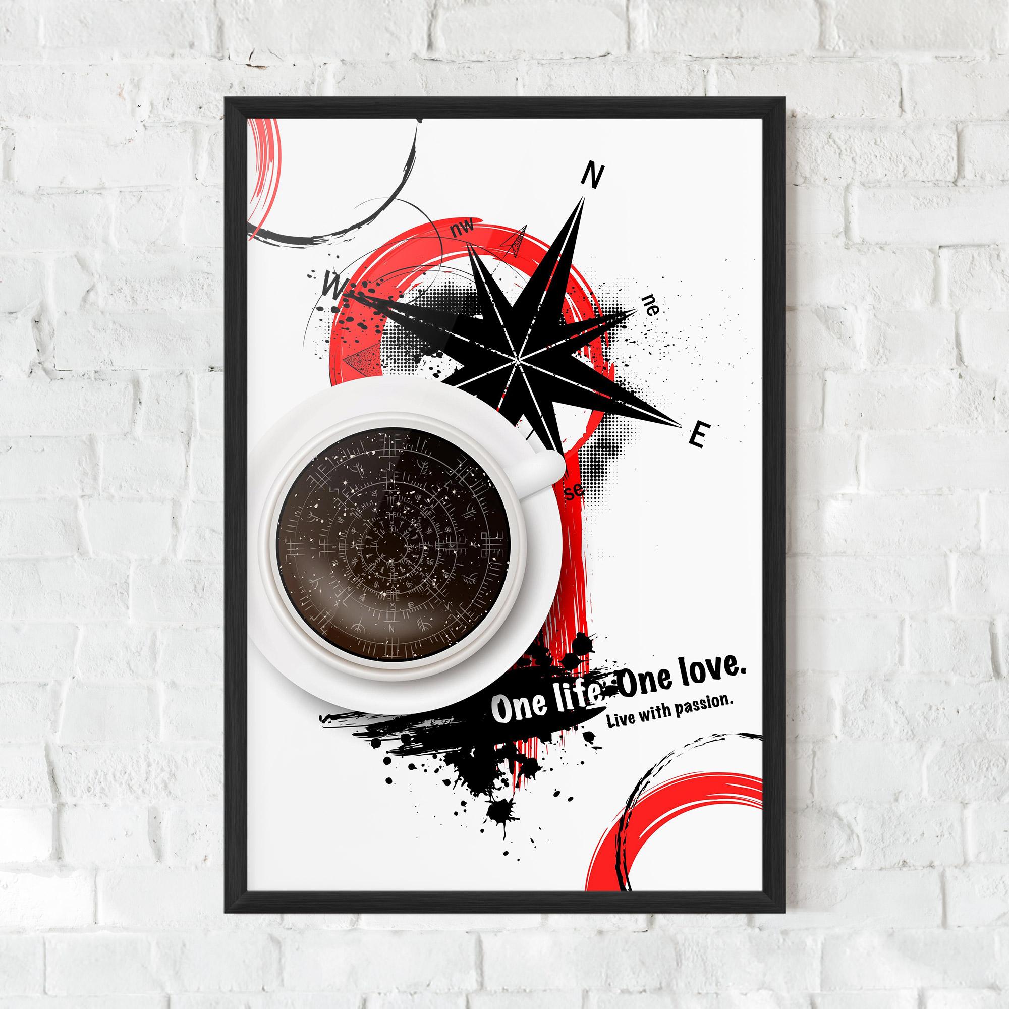 Рамкиран постер Live With Passion mockup 0