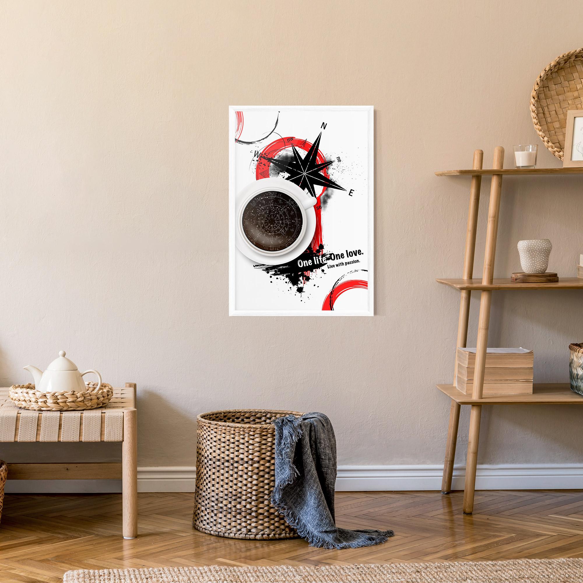 Рамкиран постер Live With Passion mockup 9