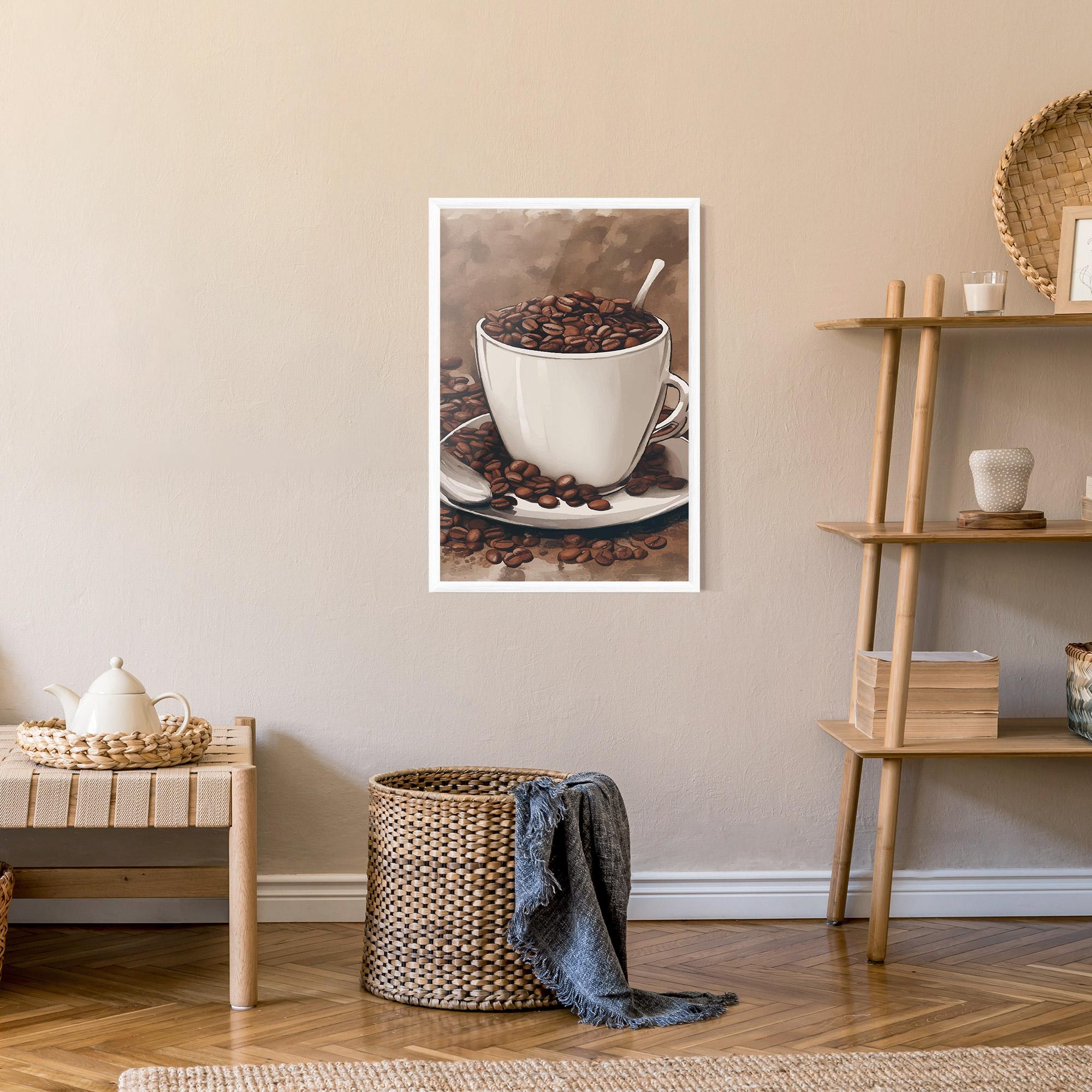 Рамкиран постер Vintage Coffee mockup 9